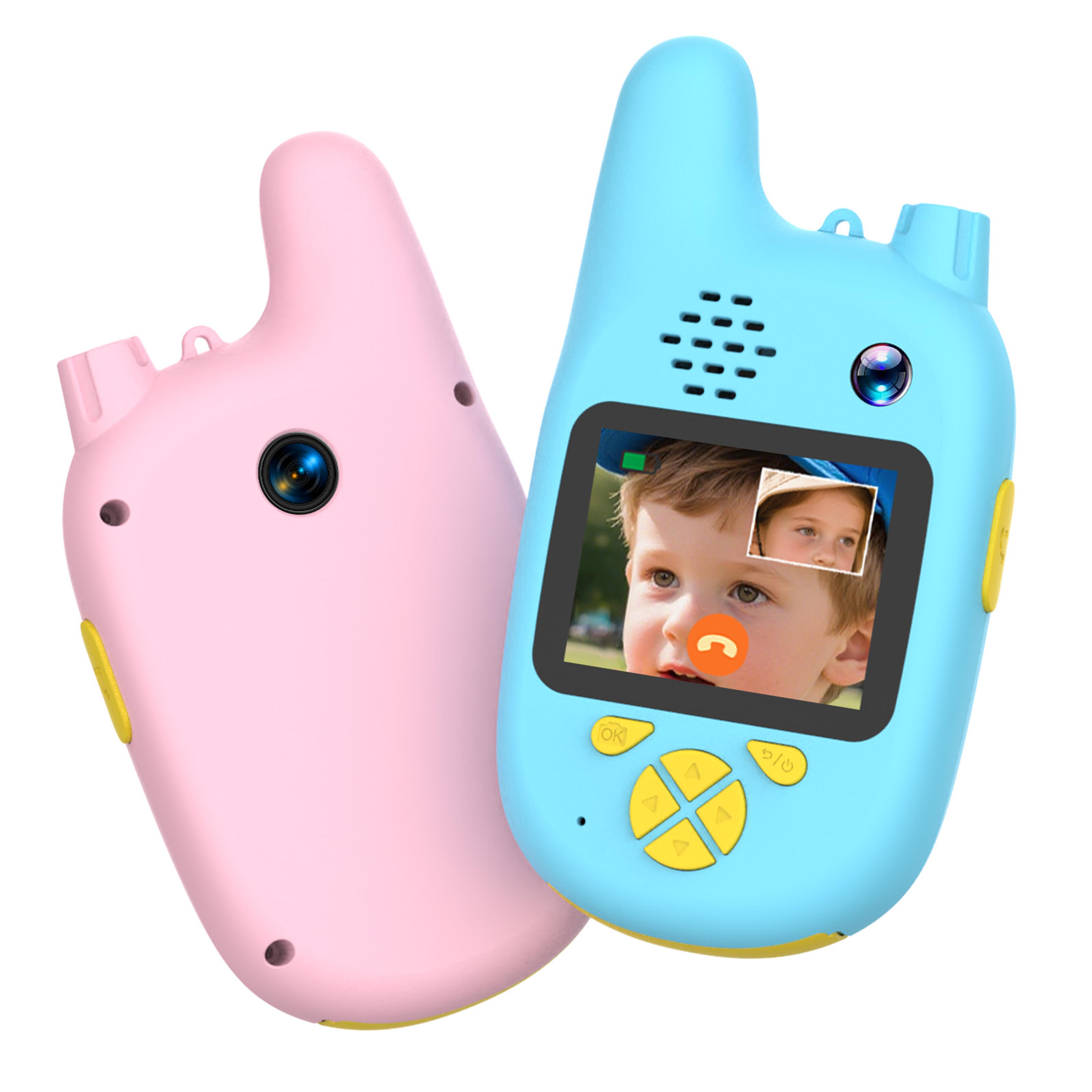 rechargeable kids walkie talkie range mini radio transceivers for halloween gifts & outdoor fun