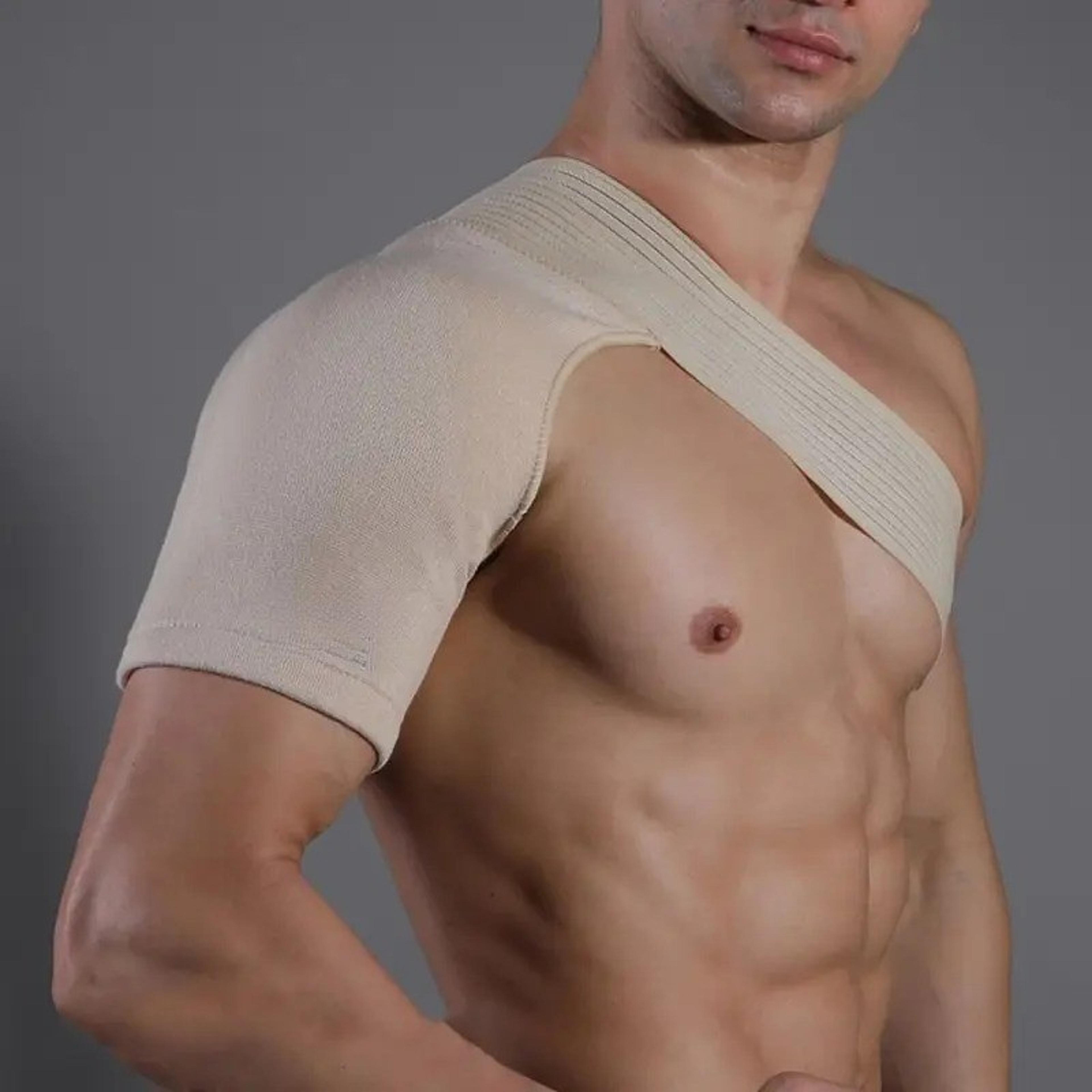 adjustable shoulder brace for rotator cuff support and sports recovery