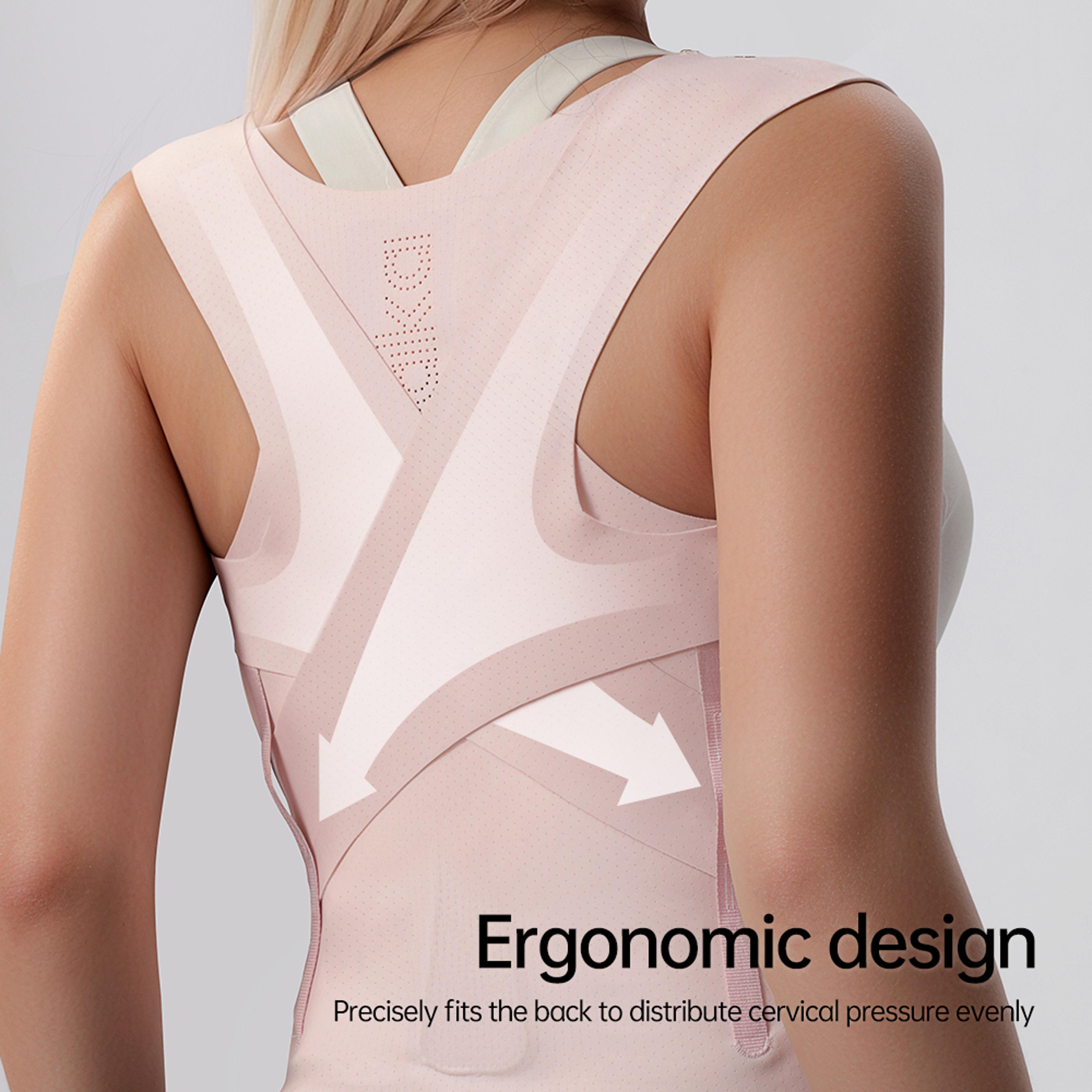 posture corrector back brace for women and men with adjustable upper back support