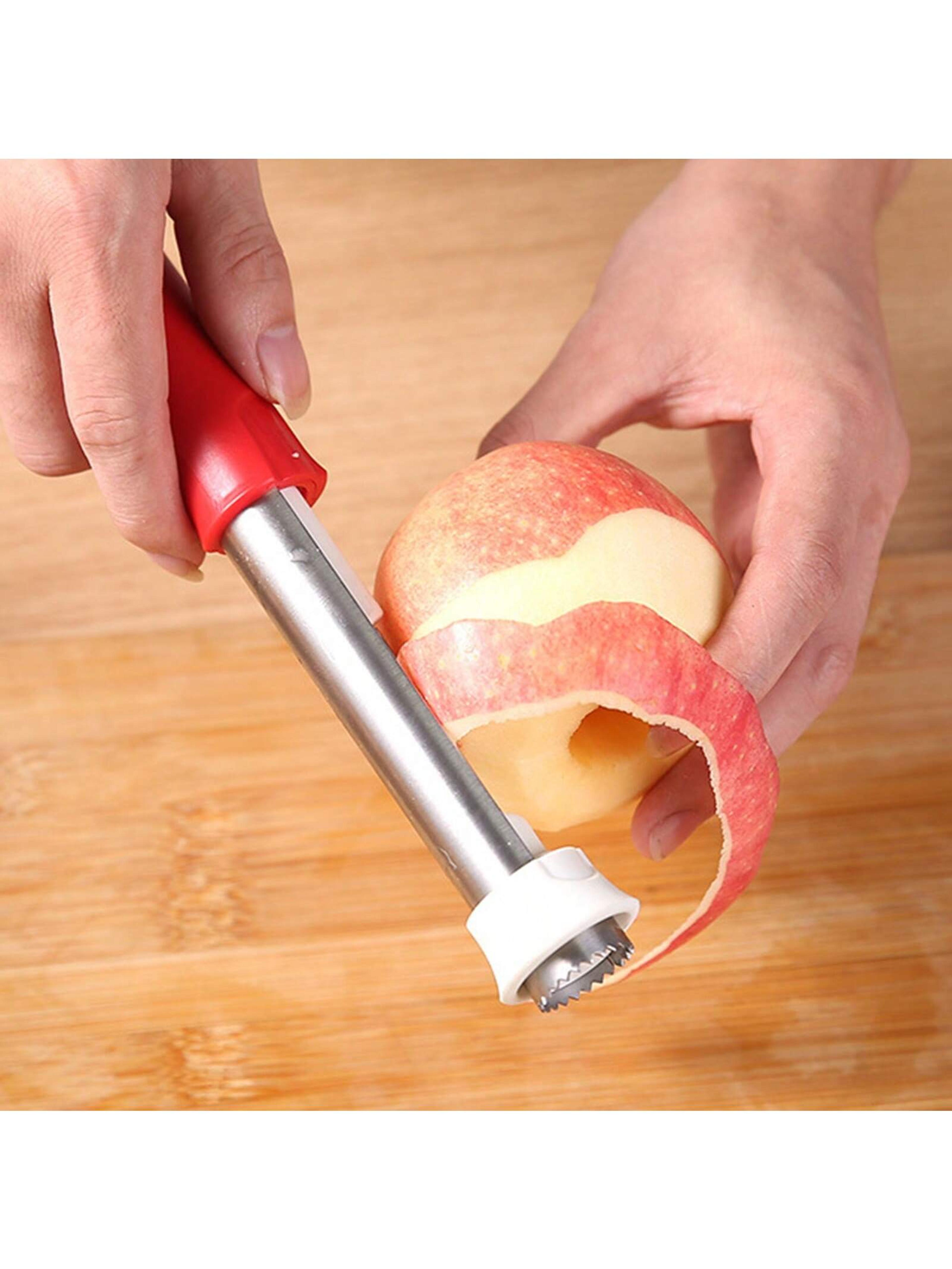 stainless steel apple corer tool and fruit corer peeler