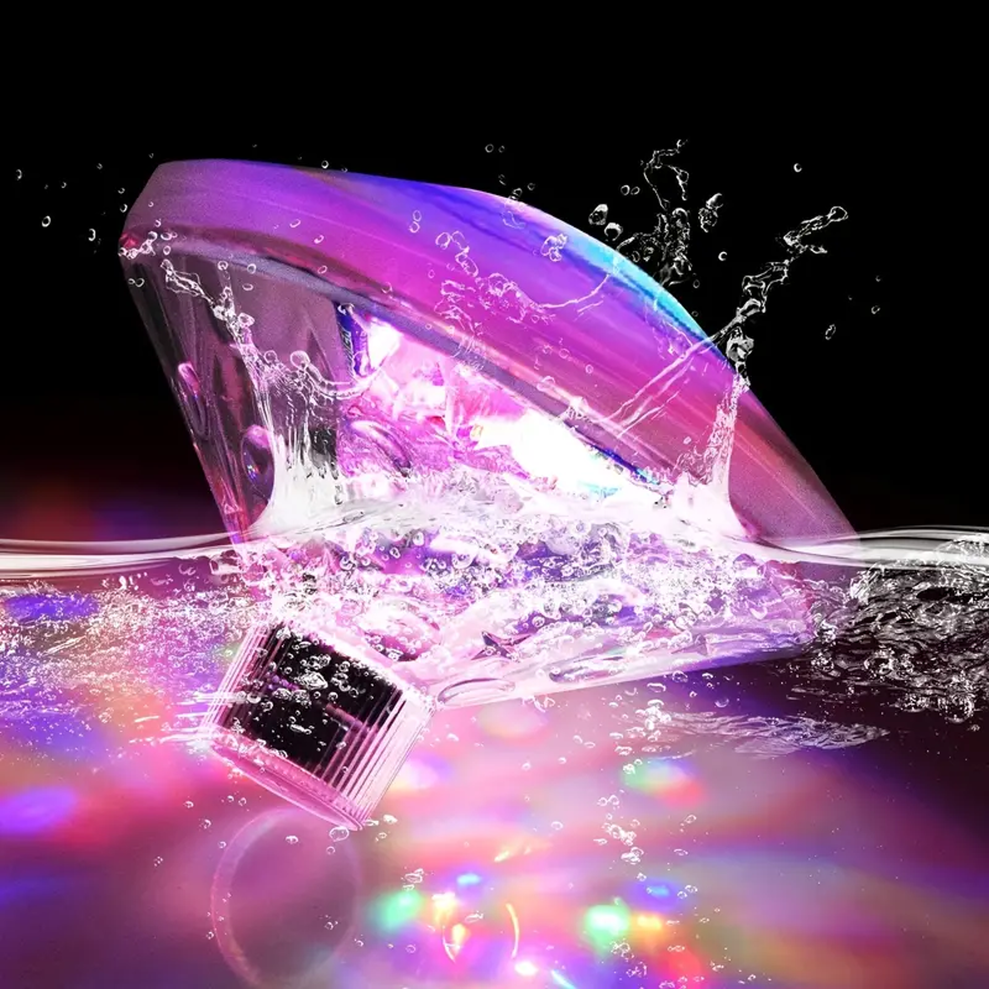 floating rgb underwater led disco light submersible swimming pool spa lamp with color changing glow