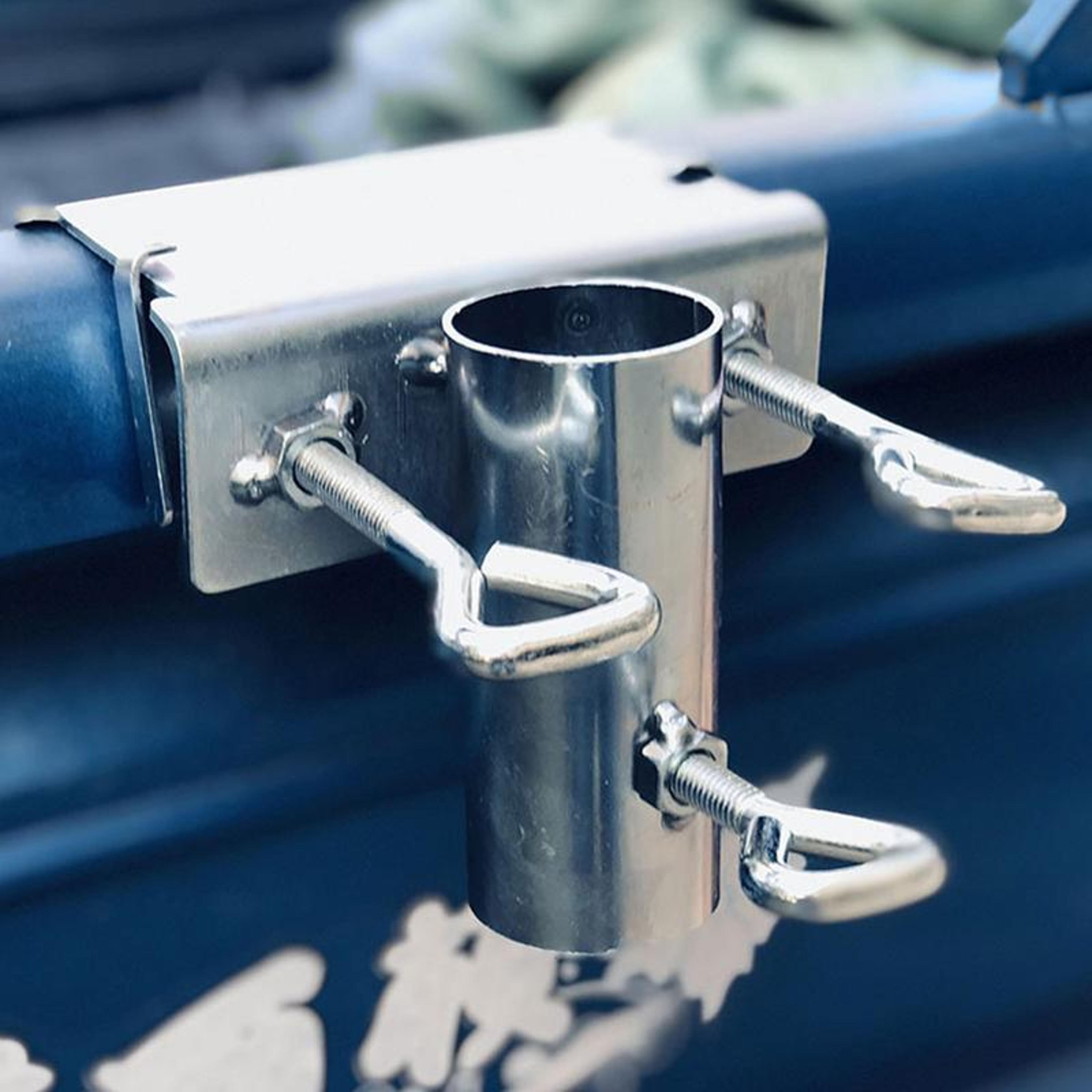 heavy duty umbrella stand for table, beach, and courtyard metal parasol holder clamp