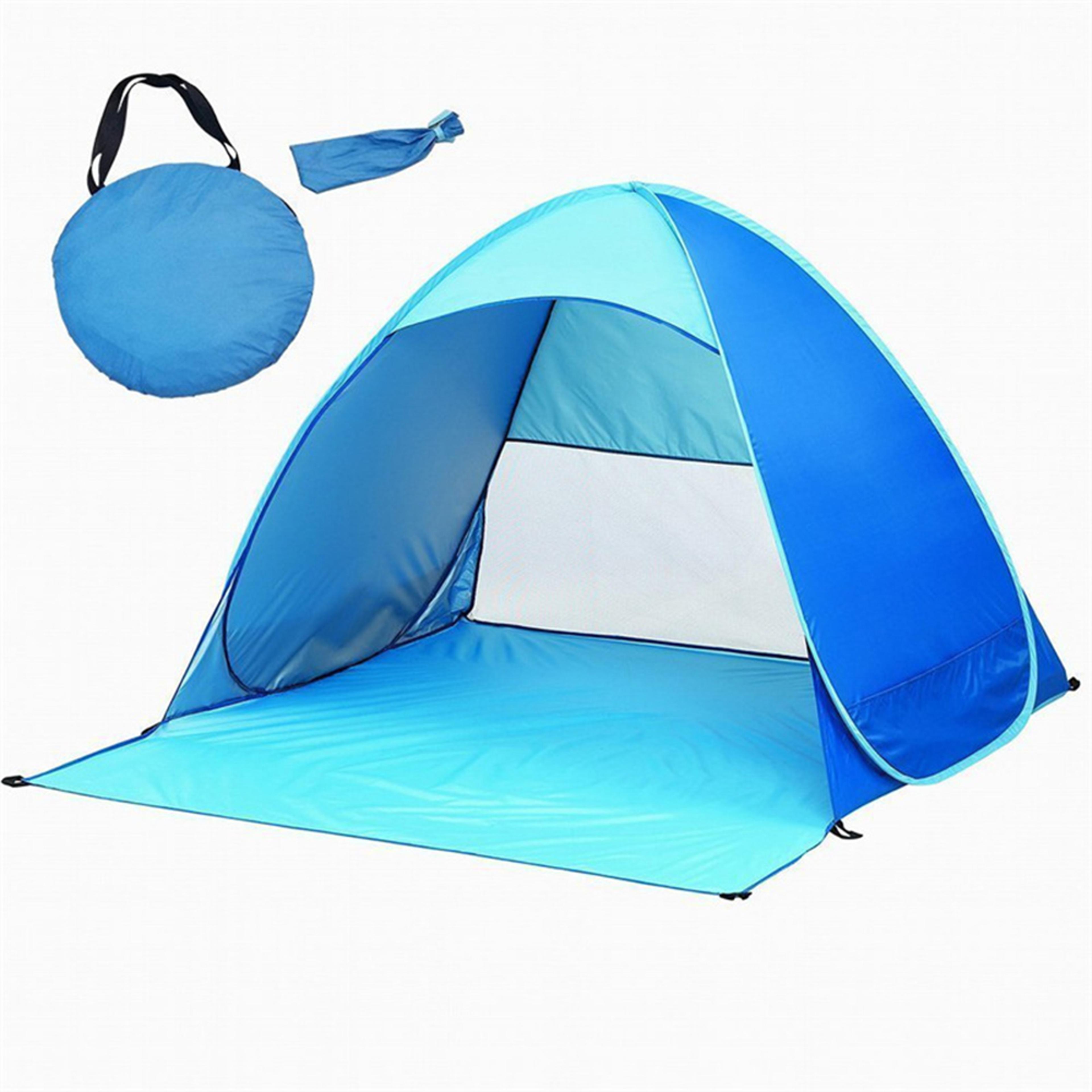 quick automatic beach tent sun shelter portable beach canopy for camping & fishing