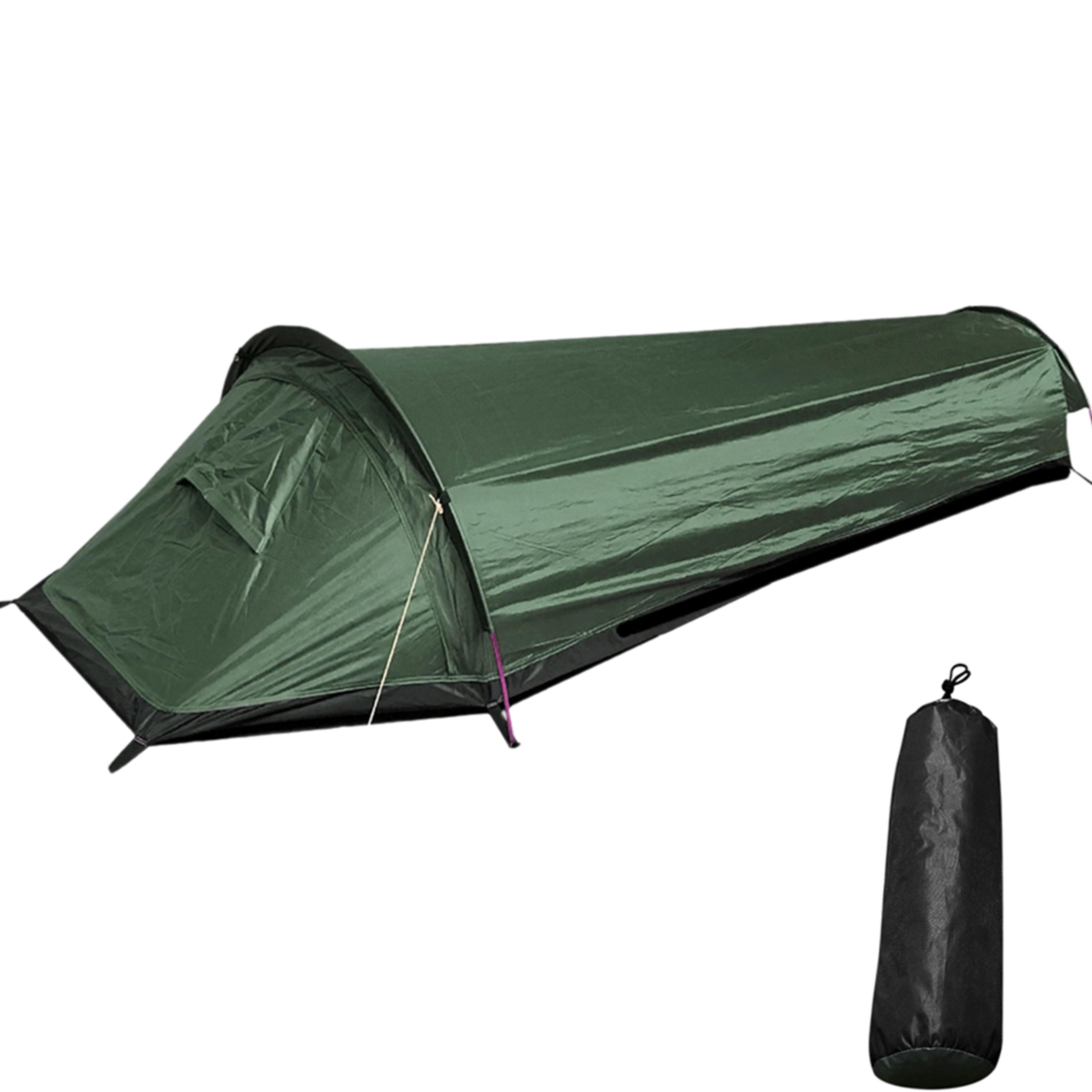 waterproof single person backpacking tent lightweight outdoor hiking & camping tent for all-season adventures
