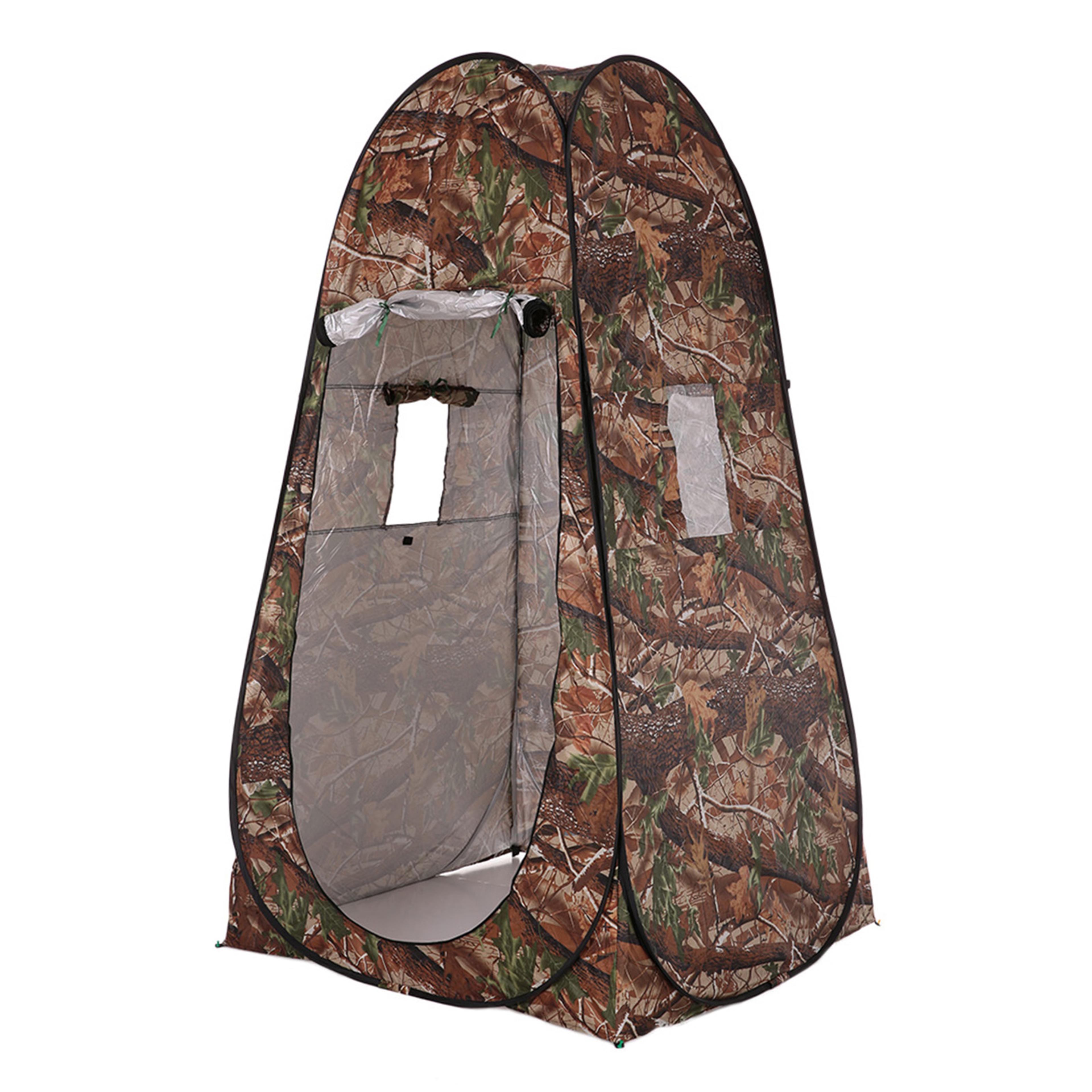 portable privacy shower toilet tent camouflage pop-up camping changing room