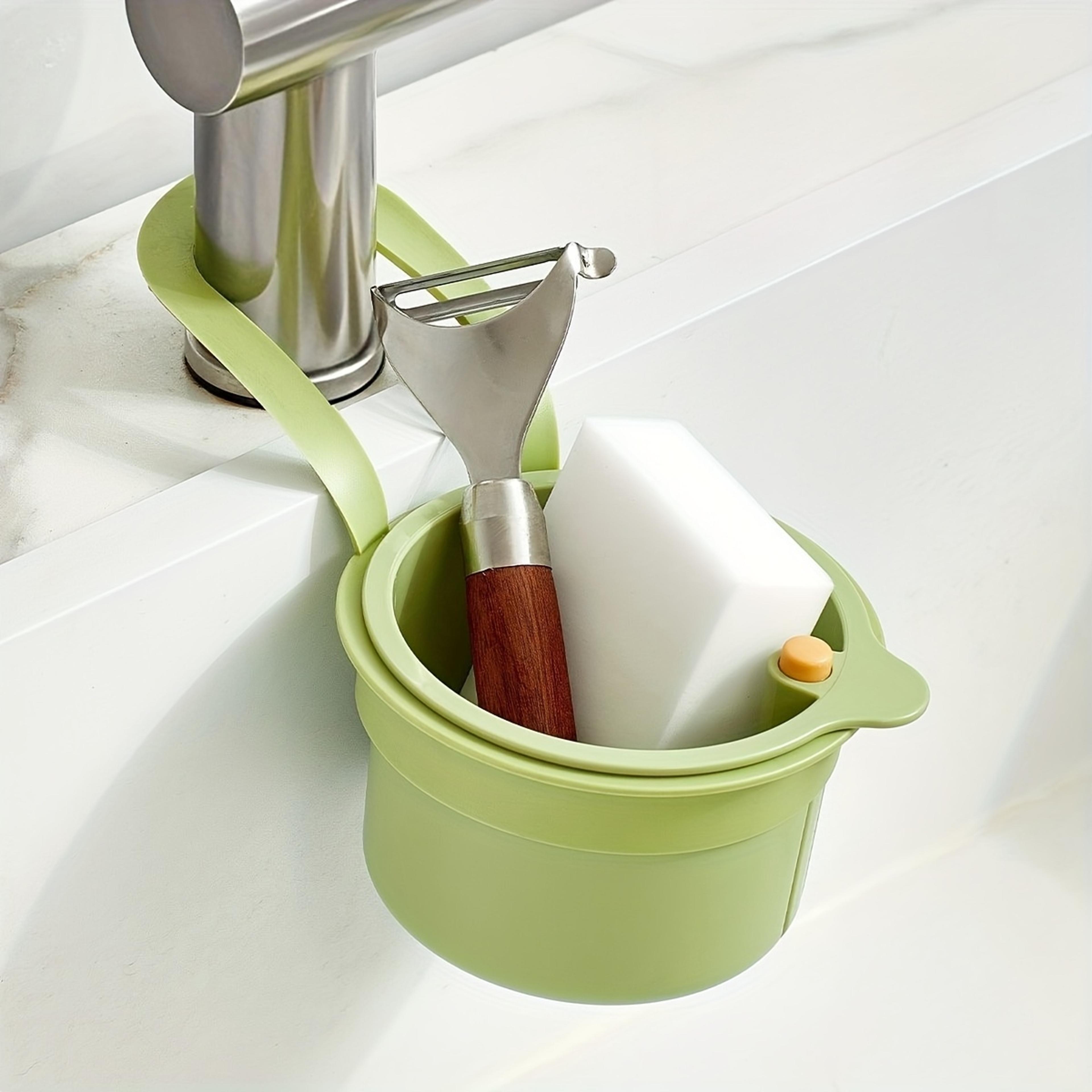 hanging sink basket organizer space-saving drain filter for kitchen & bathroom