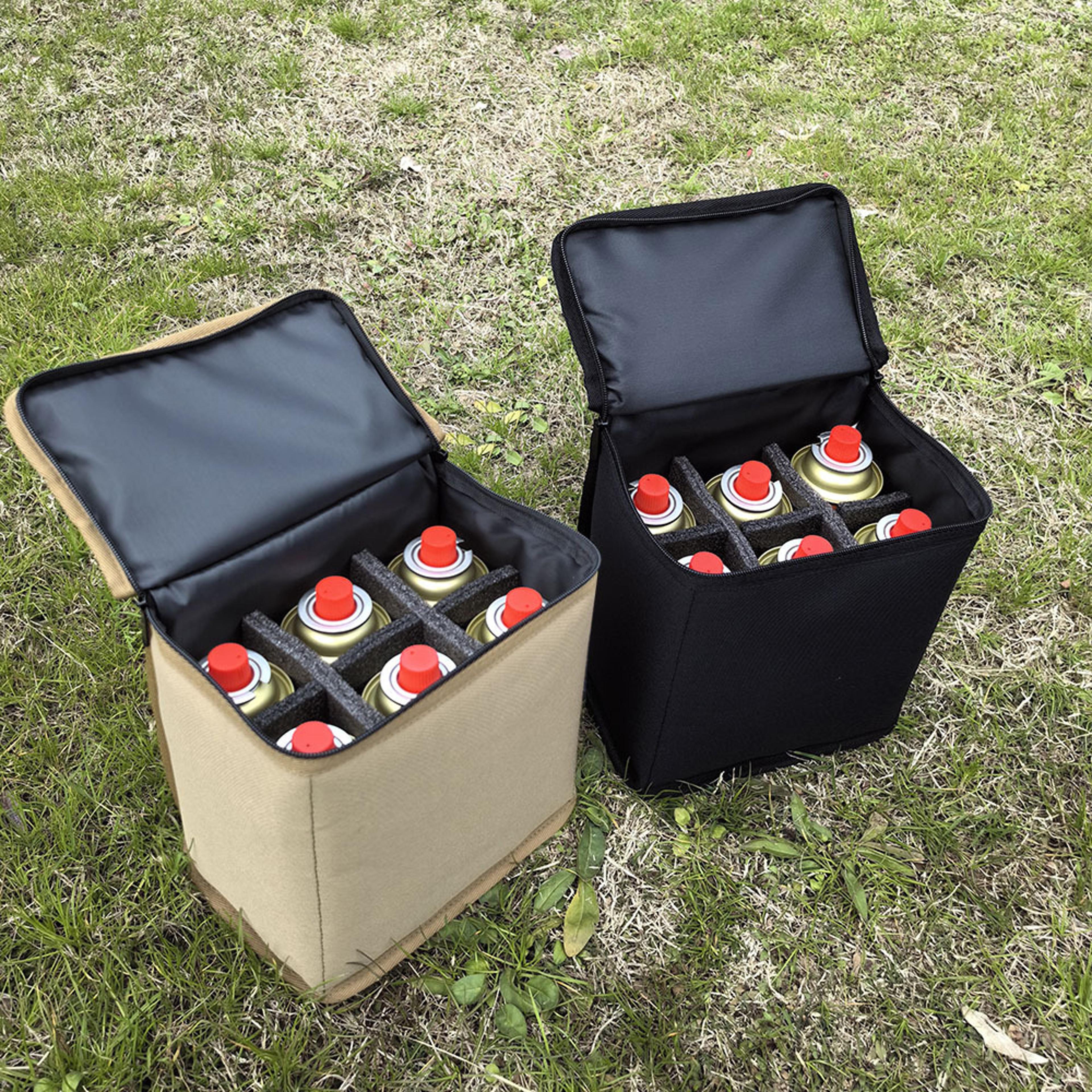 portable camping gas canister storage bag anti-collision fuel cylinder protective case