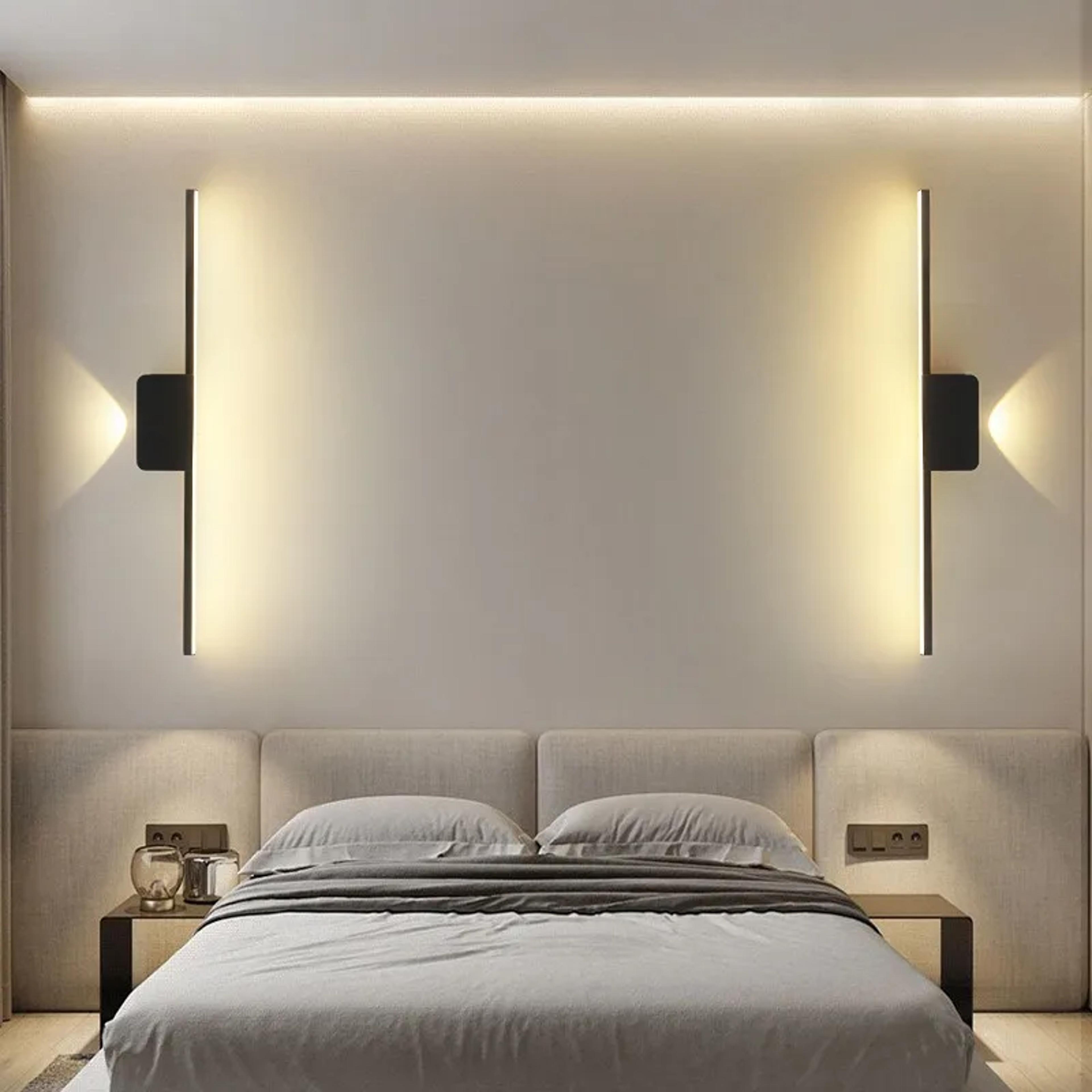 modern led wall sconce slim linear wall light for bedroom living room hallway indoor lighting
