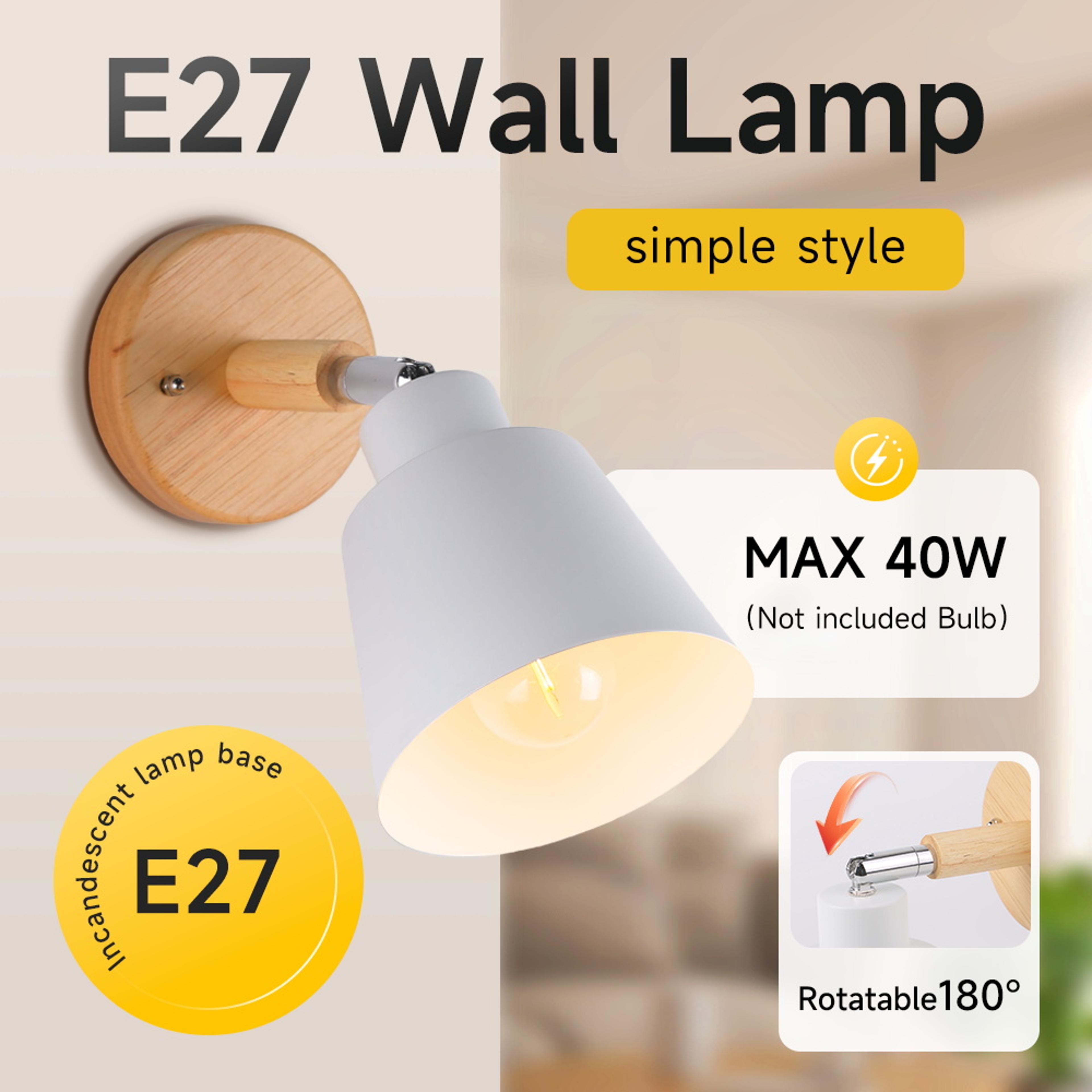 modern wireless led wall light rechargeable bedside wall lamp for bedroom living room and study