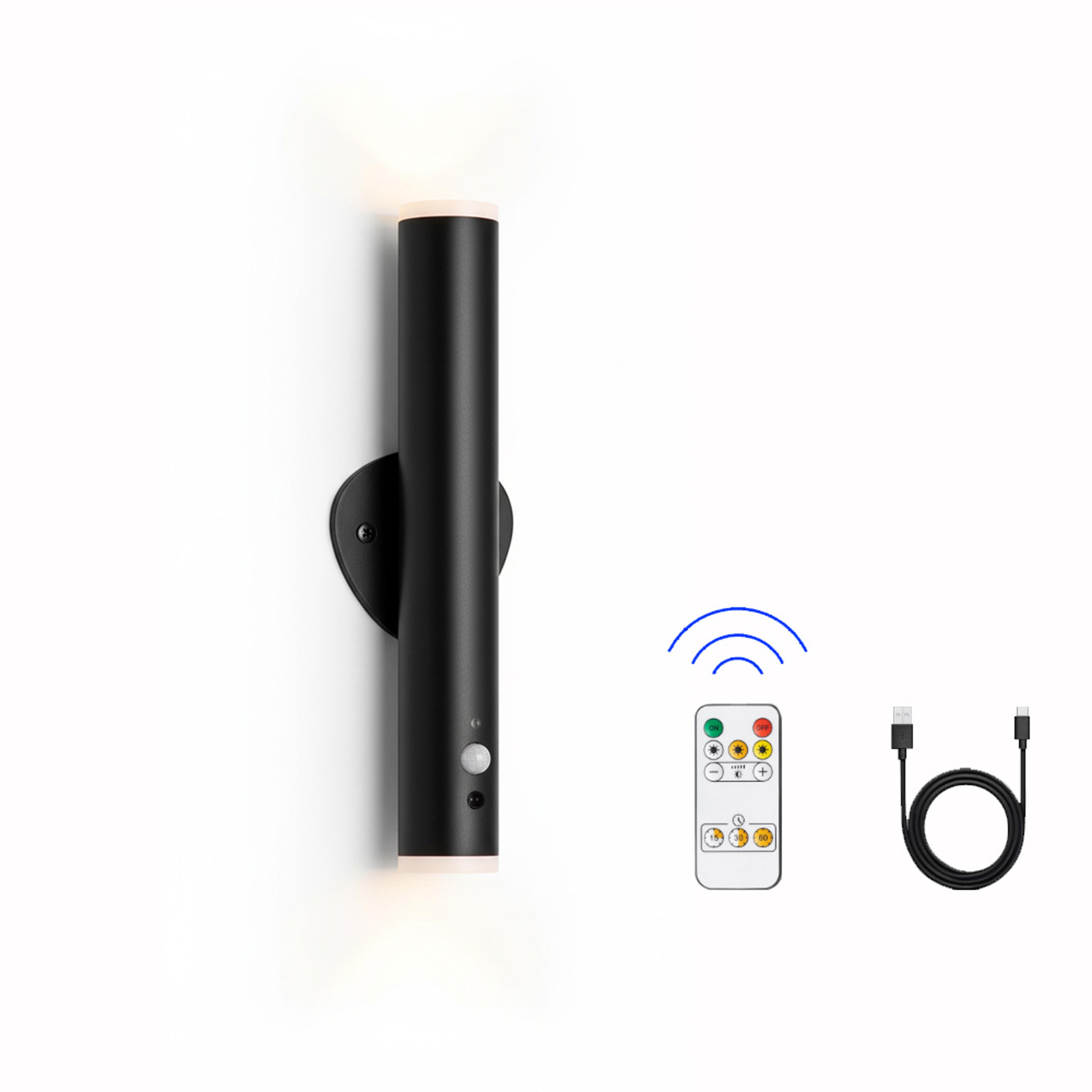 rechargeable motion sensor wall light wireless magnetic led night lamp for hallway bedroom closet