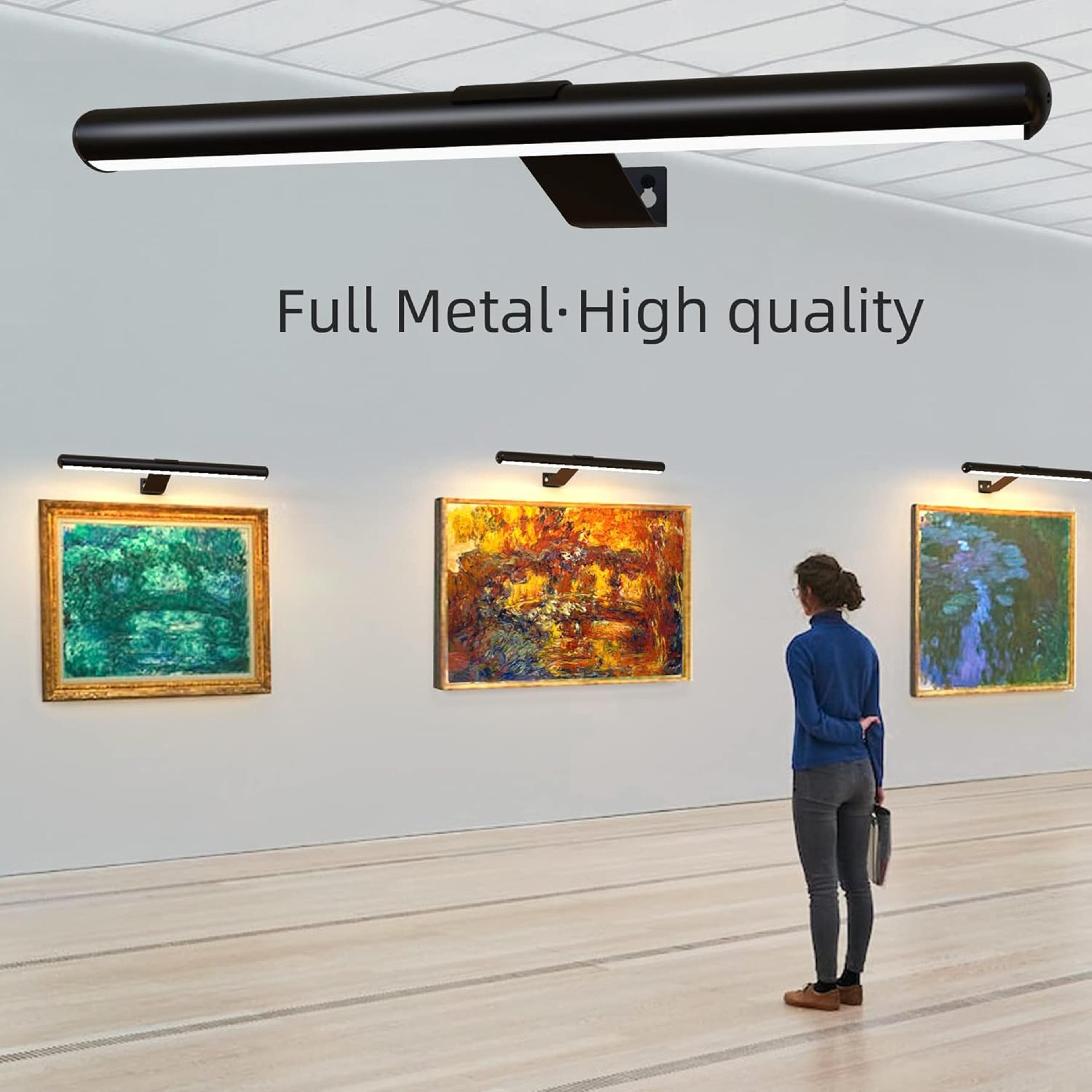 rechargeable battery operated wall sconce with remote control for picture & gallery lighting