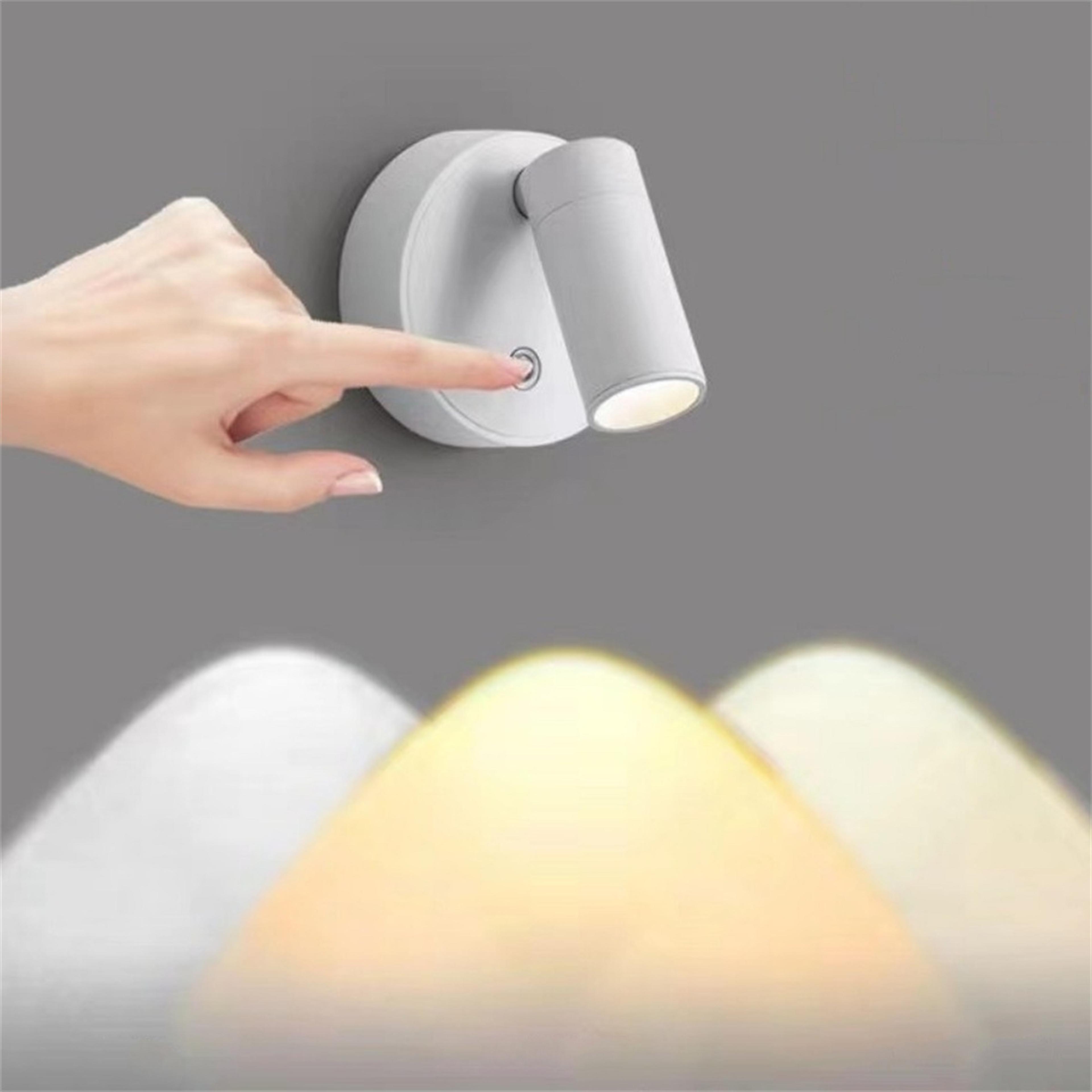 rechargeable wall light wireless magnetic wall lamp led reading light for bedroom bedside