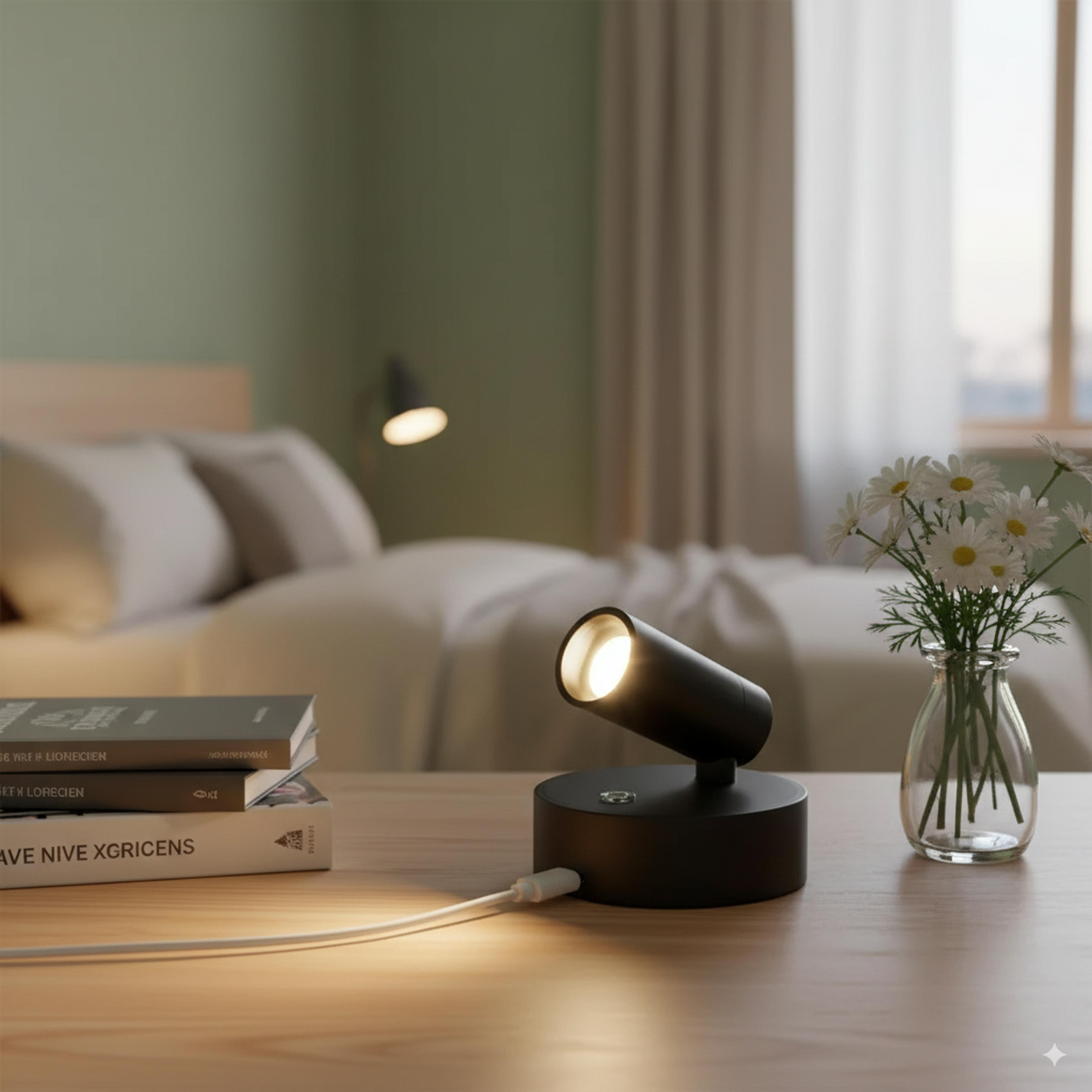rechargeable wall light magnetic wall lamp wireless led light with touch dimming and usb charging