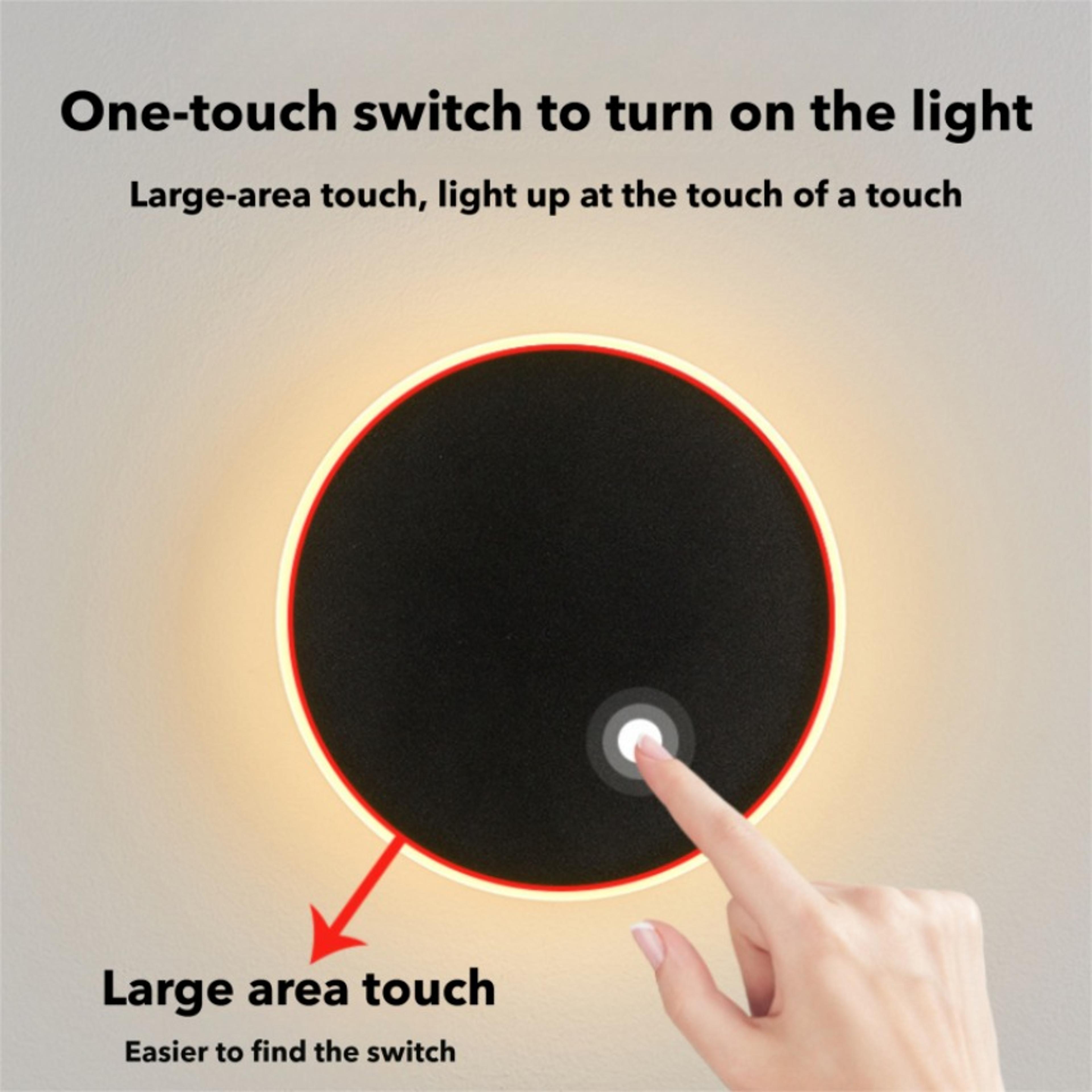 modern led wall lamp touch wall sconce for bedroom hallway bedside and staircase lighting