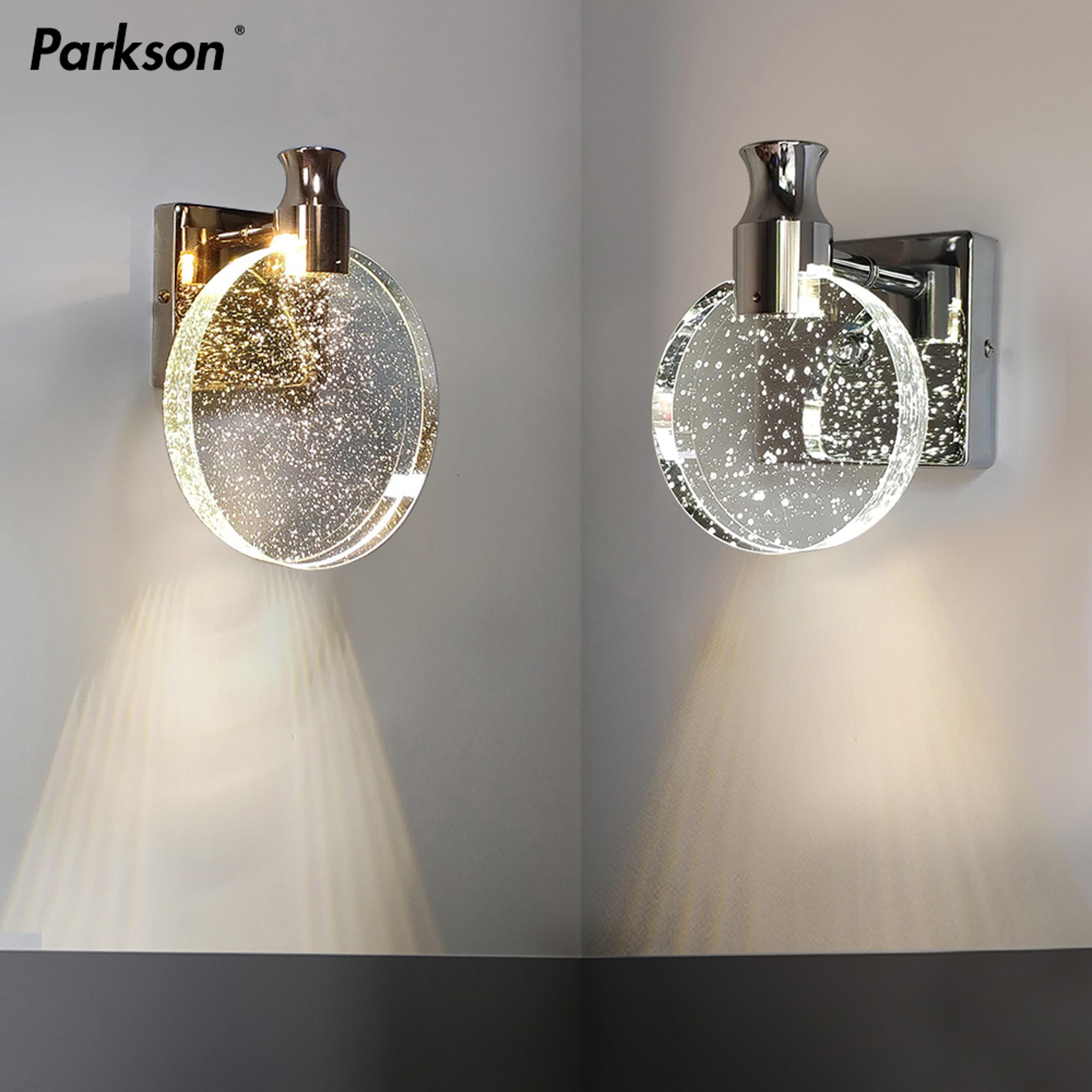 modern crystal wall lamp led wall sconce for bedroom living room hallway and staircase