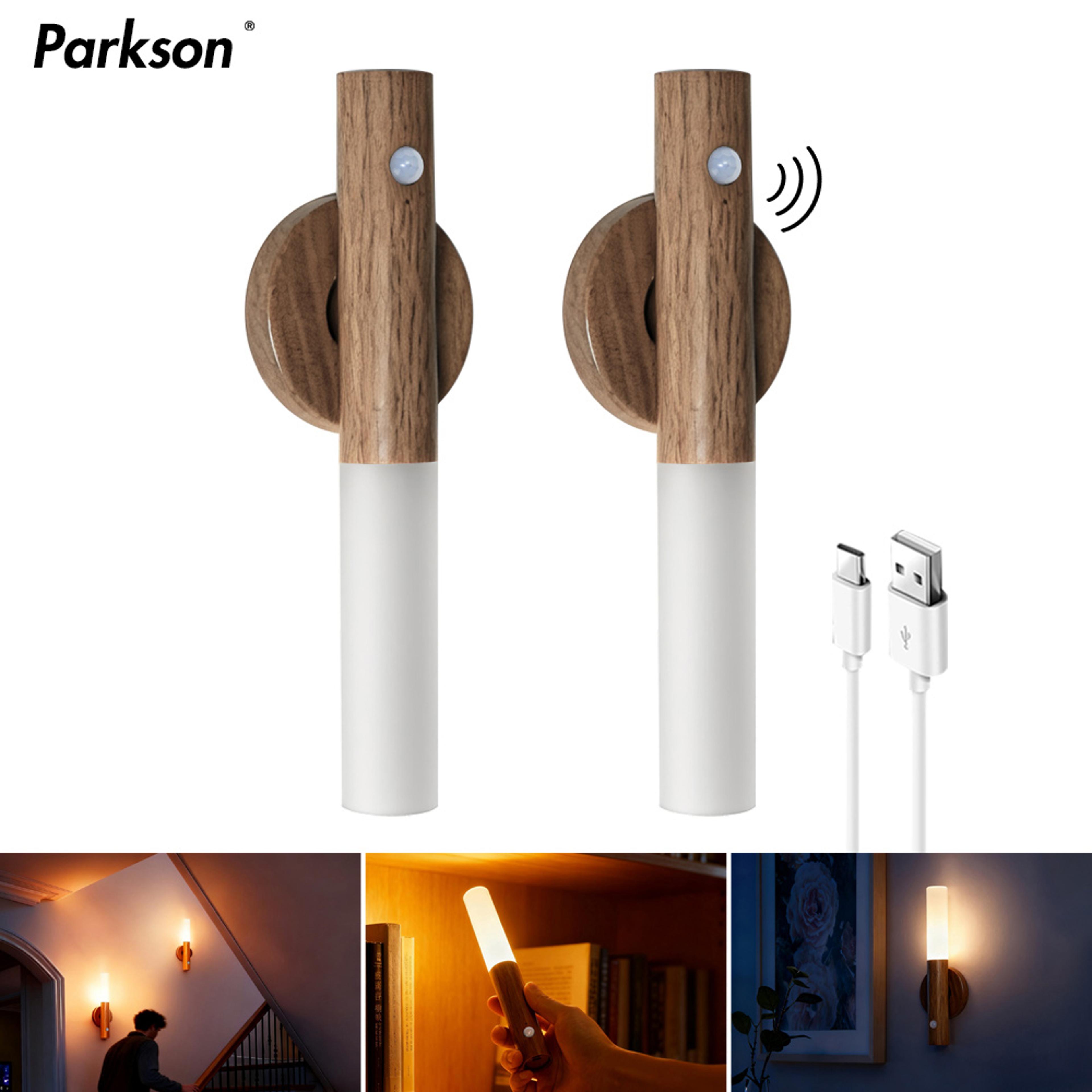smart motion sensor night light rechargeable magnetic led wall light for bedroom stairs closet and cabinet