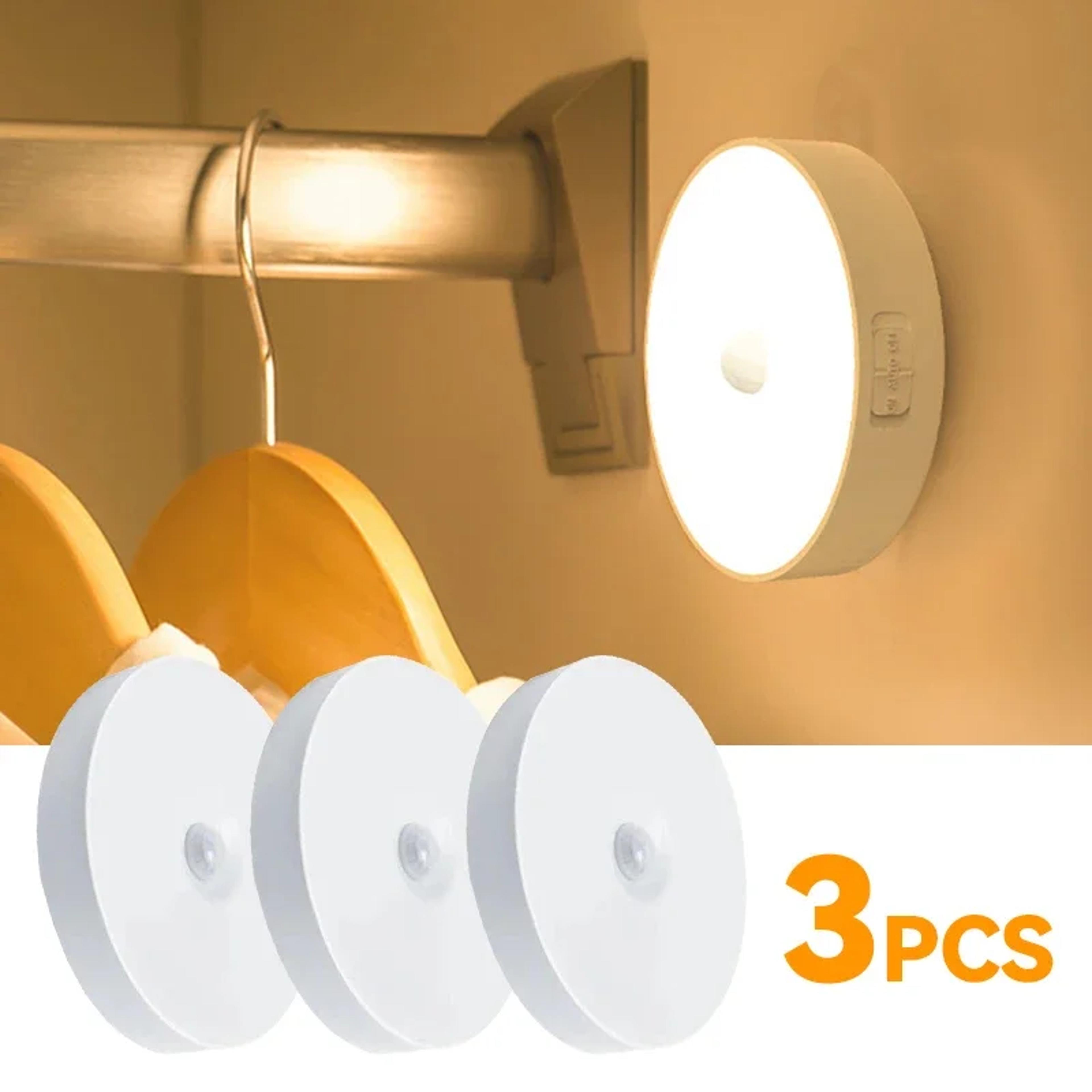 motion sensor night light usb rechargeable wireless led cabinet light for closet wardrobe kitchen and stairs