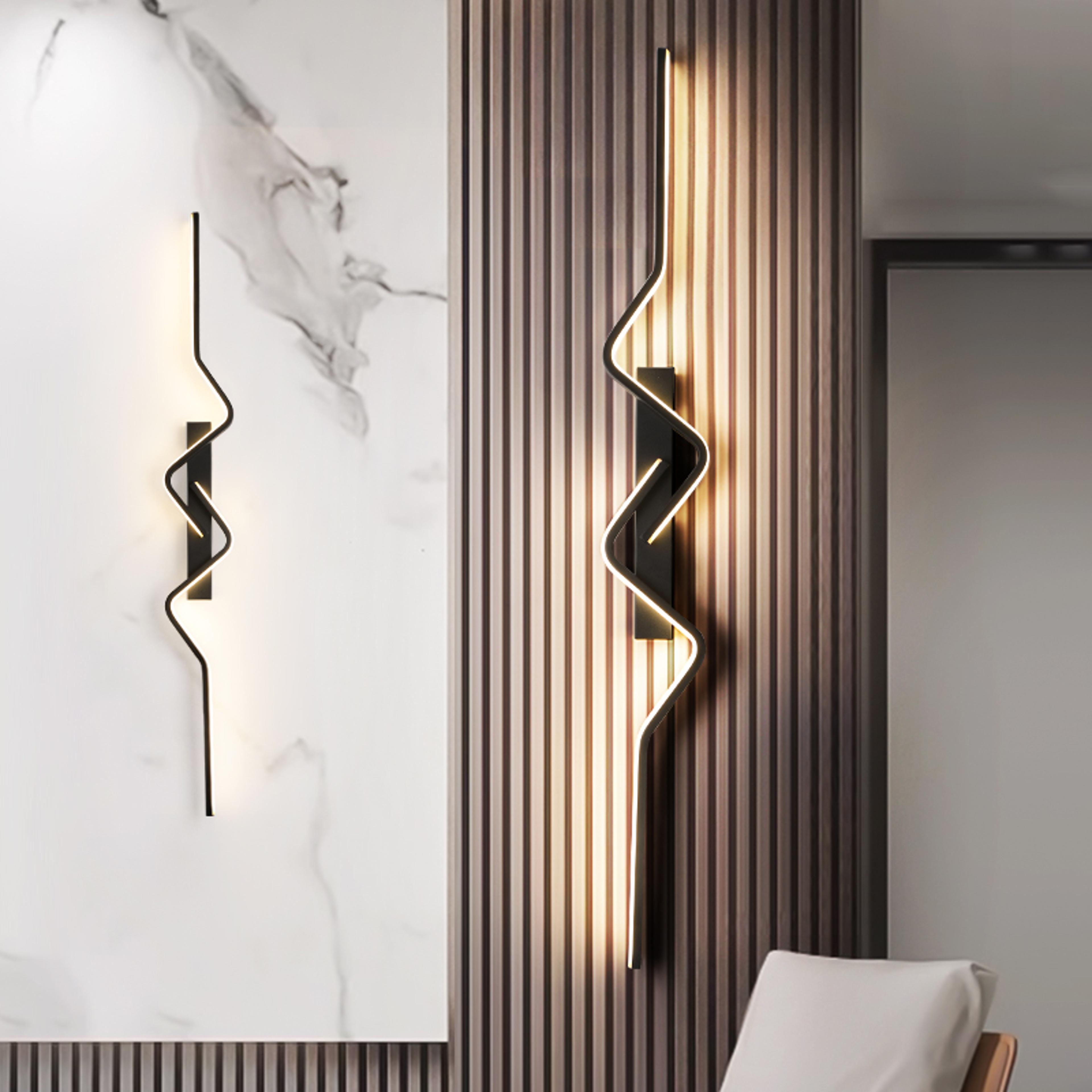 modern led wall sconce nordic long wall light for living room hallway and staircase