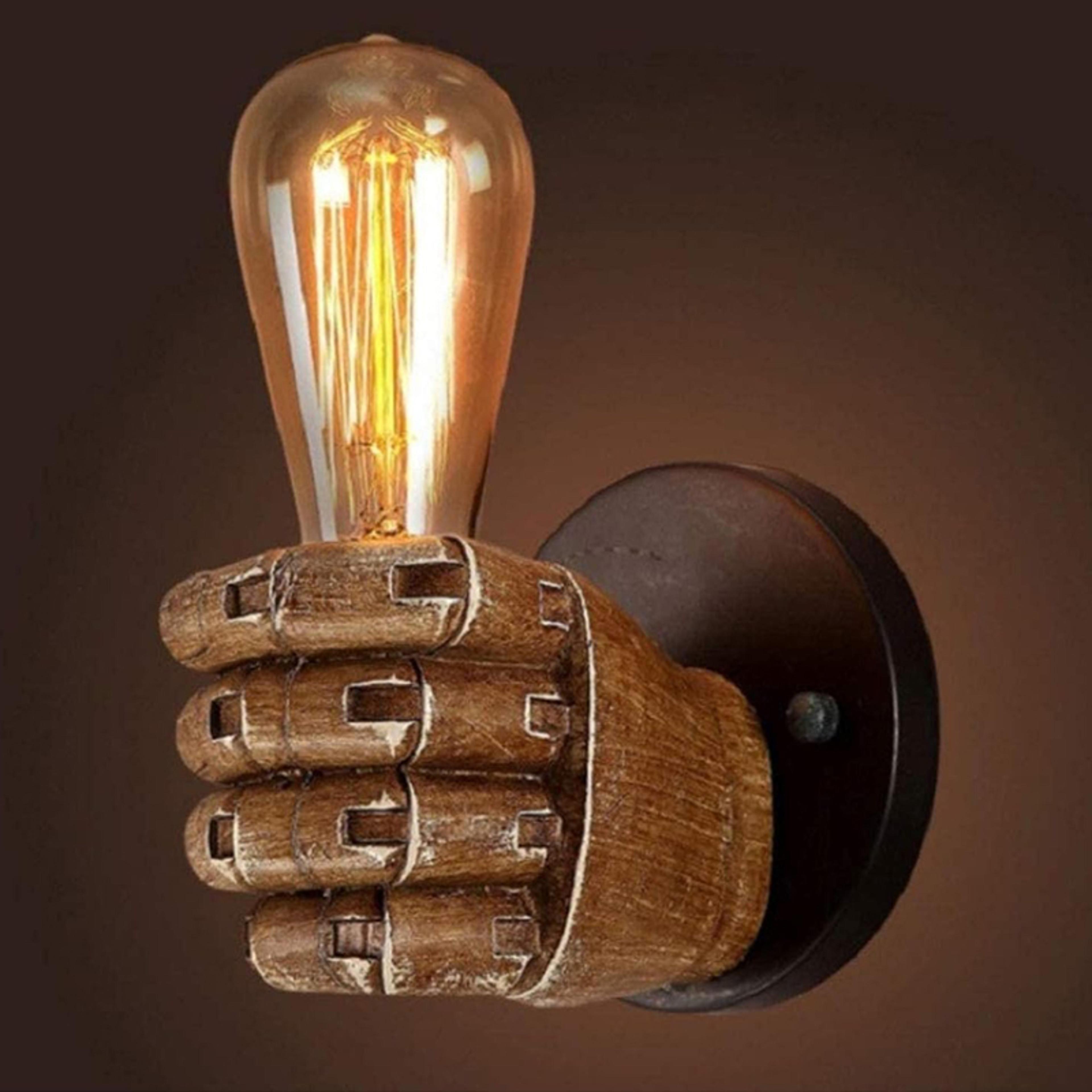 resin wall lamp hand wall sconce retro decorative wall light for home bar restaurant