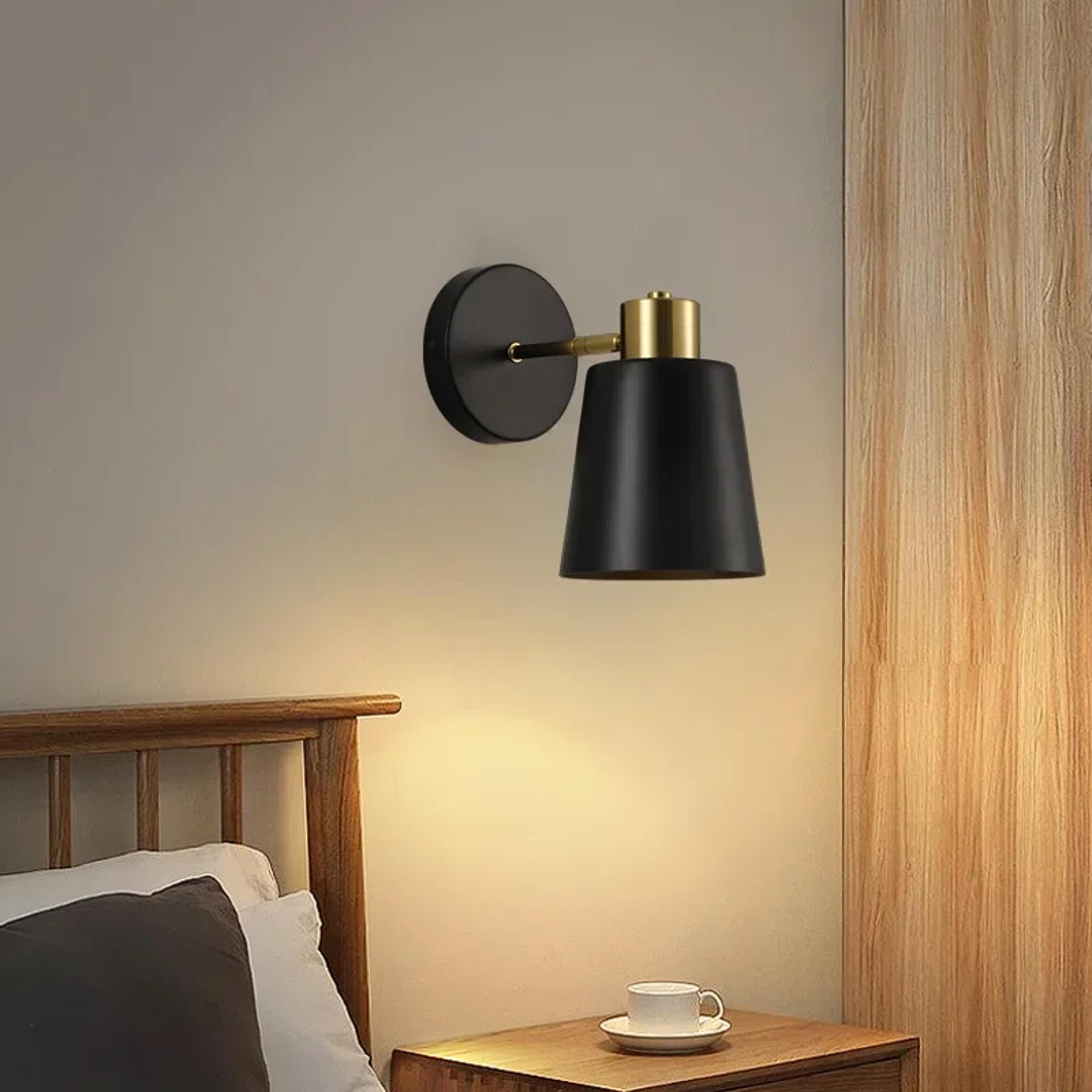 vintage industrial swing arm wall lamp retro iron bedside wall light