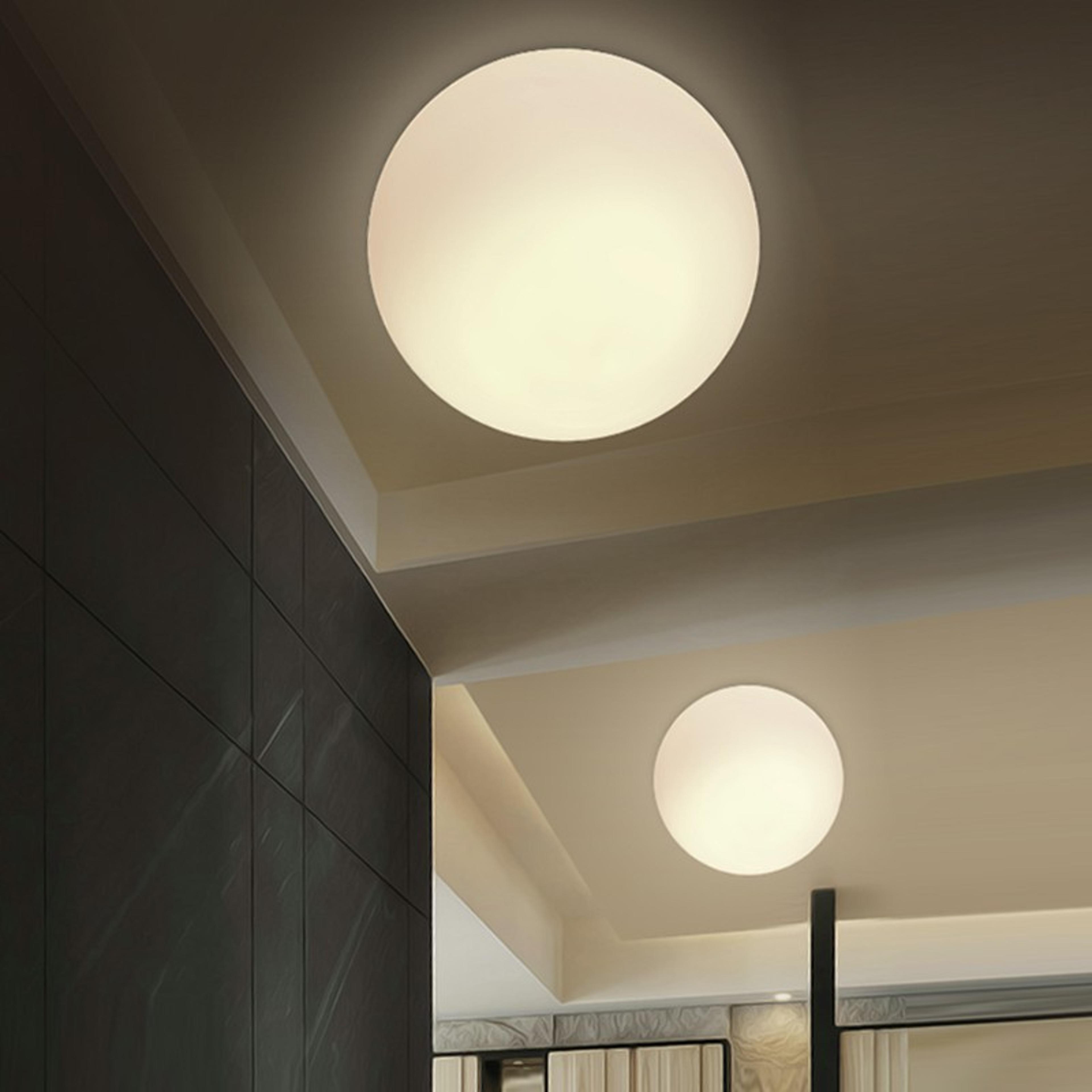 nordic led wall sconce milk white glass globe wall light for bathroom bedroom hallway