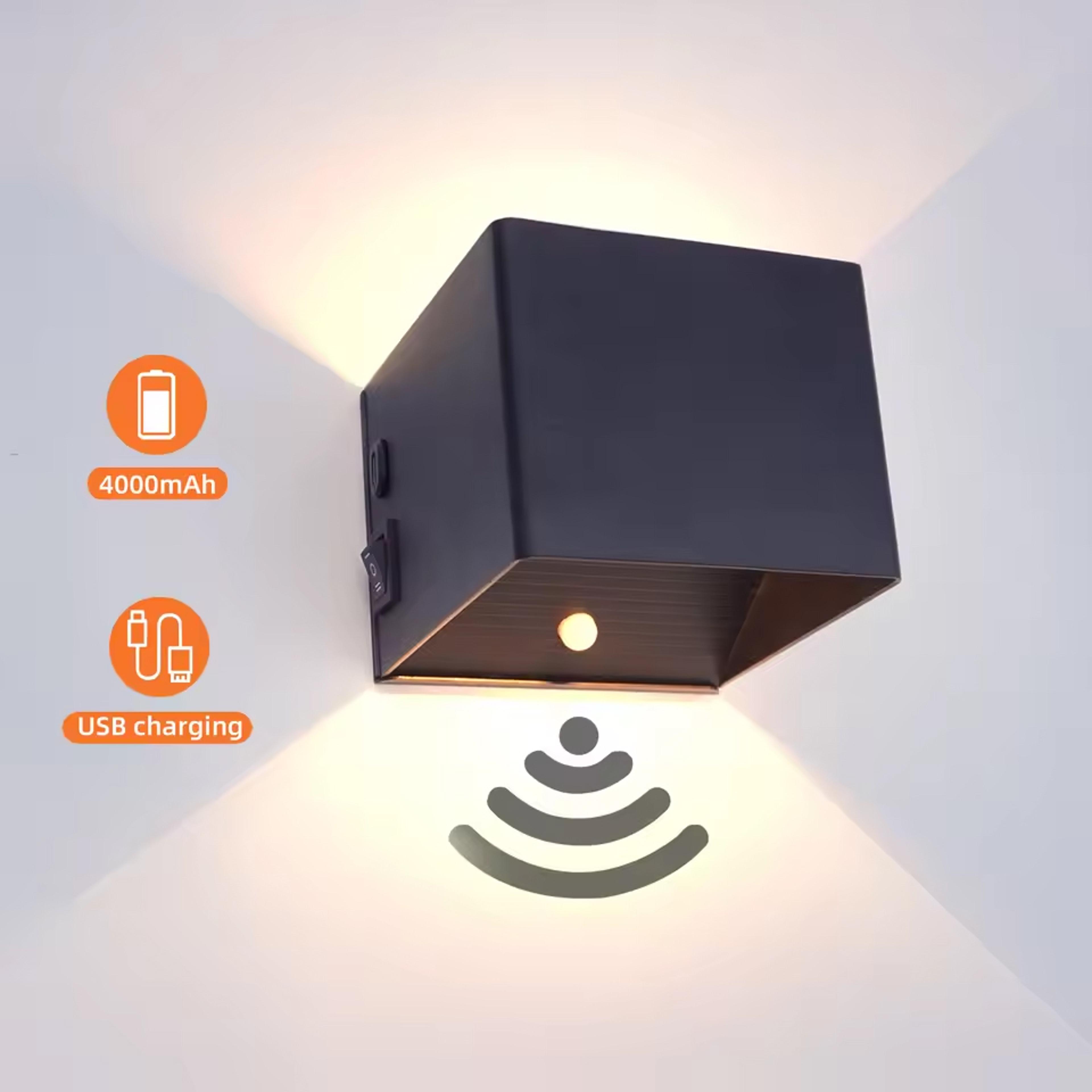 motion sensor wall light usb rechargeable magnetic led wall sconce for hallway bedroom closet