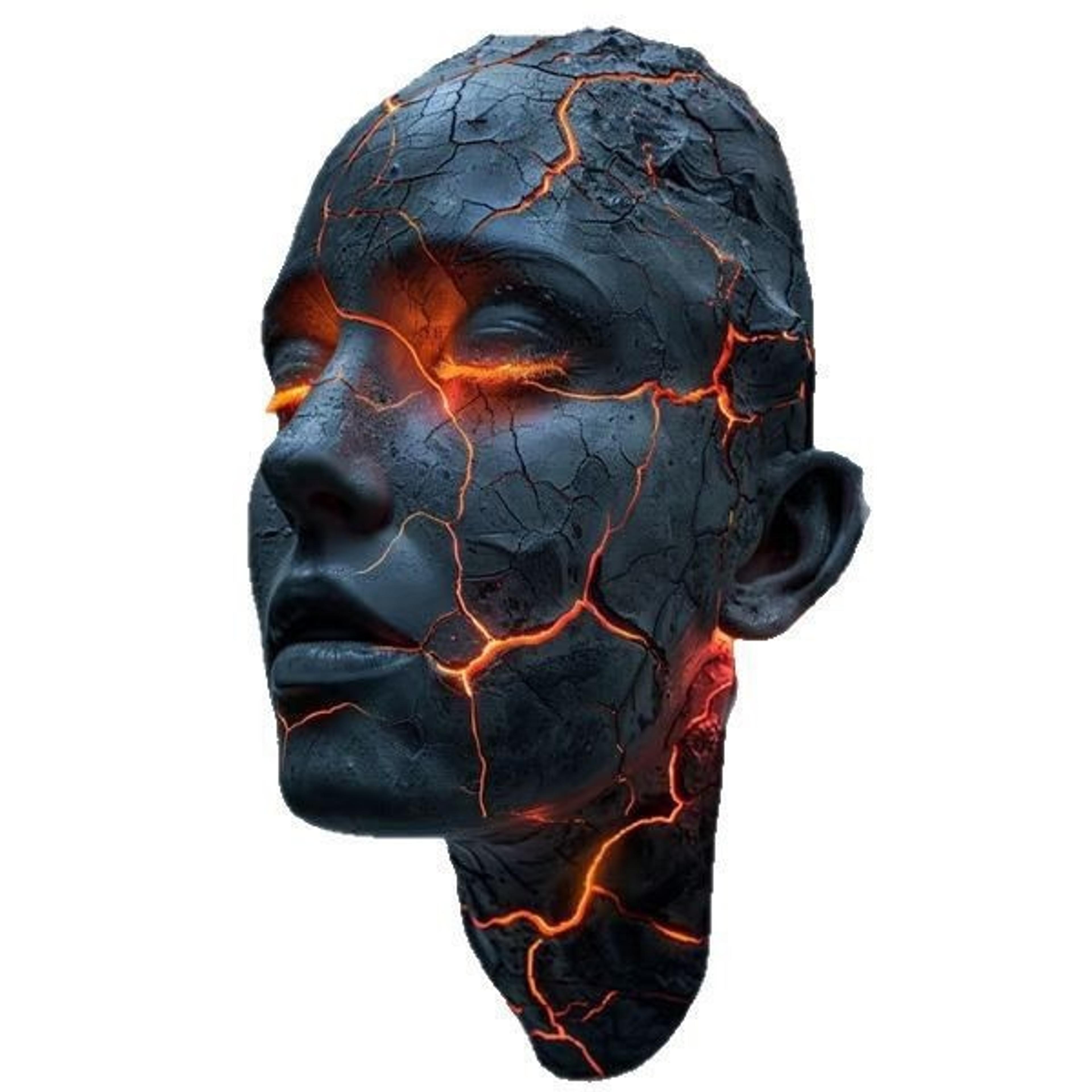 cracked soul wall light gothic resin wall lamp for halloween home decor