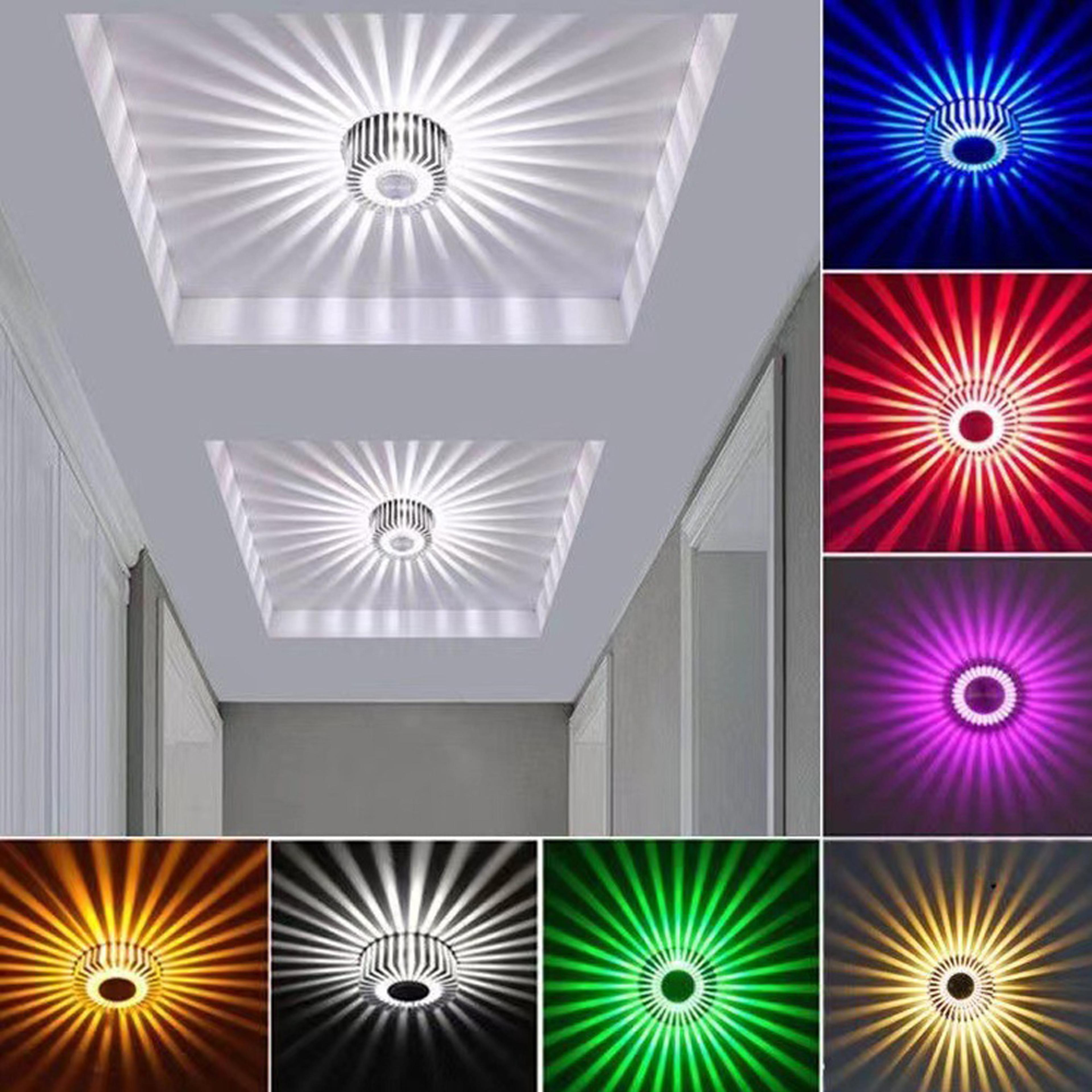 rgb led wall sconce modern ceiling light color changing decorative wall lamp for living room hallway porch