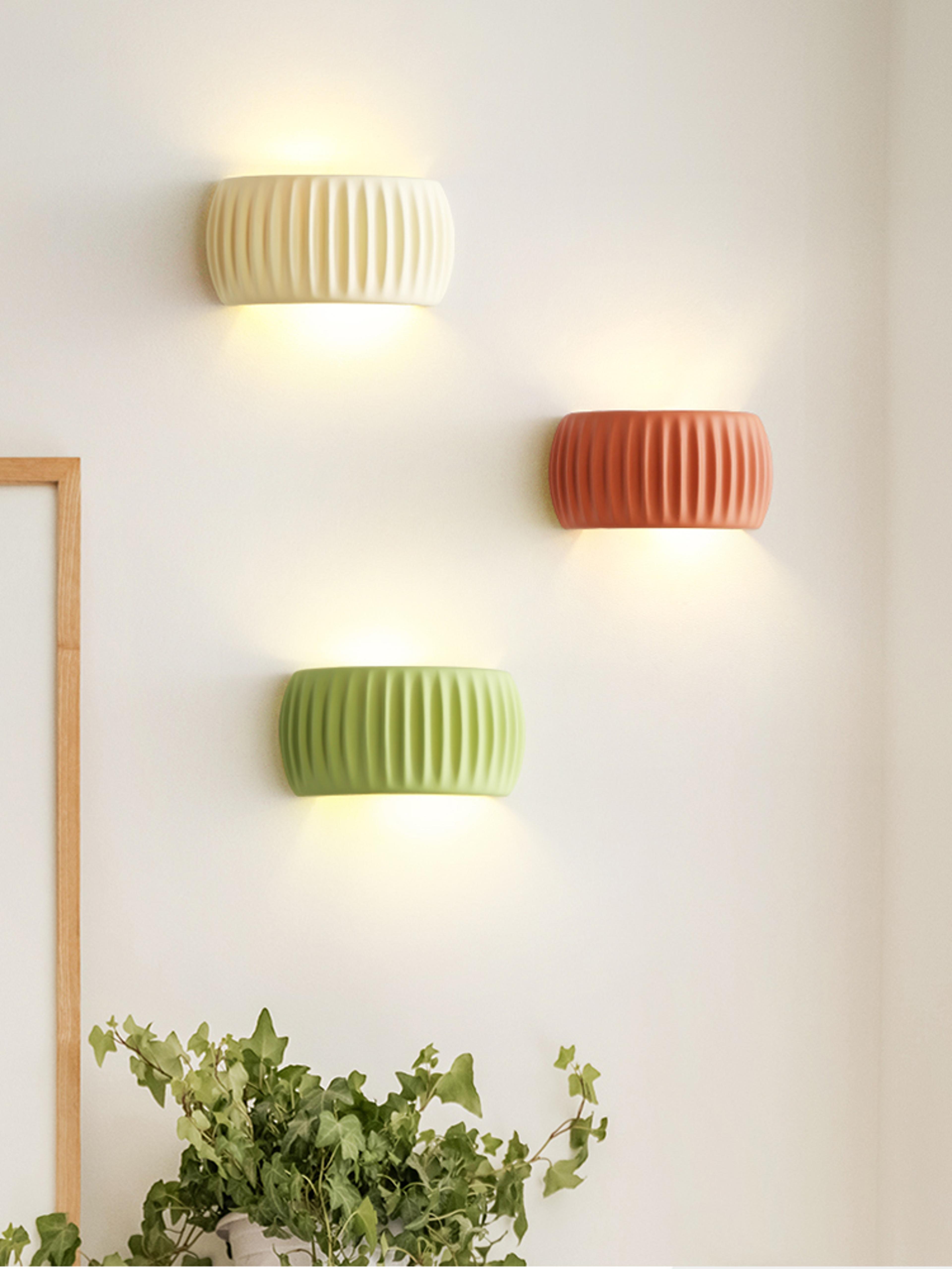 french wall lamp modern resin wall light elegant bedside wall sconce for bedroom hallway living room