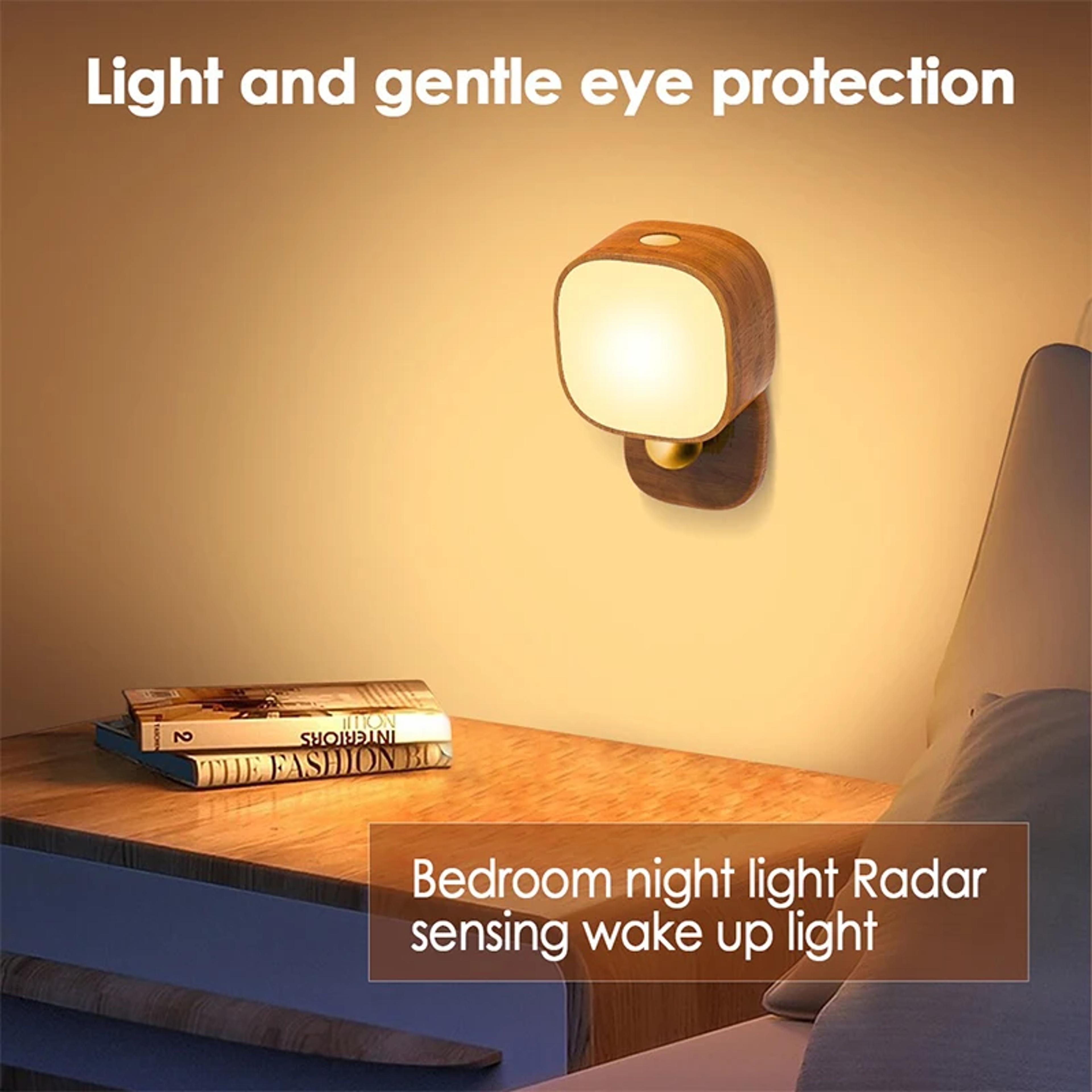 magnetic wall light wireless charging night light rechargeable motion sensor bedside lamp