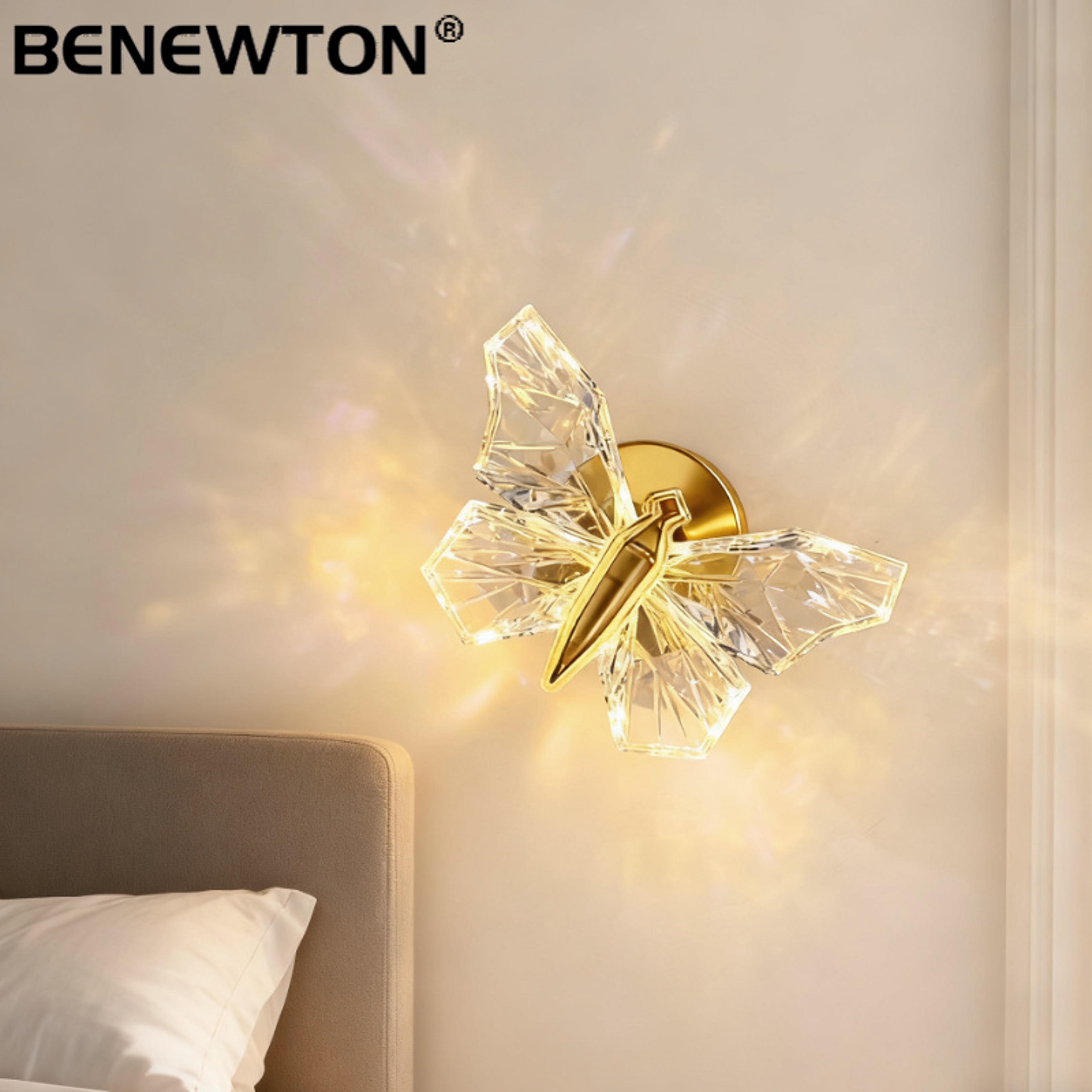 nordic led butterfly wall lamp rotatable wall sconce for bedroom hallway living room