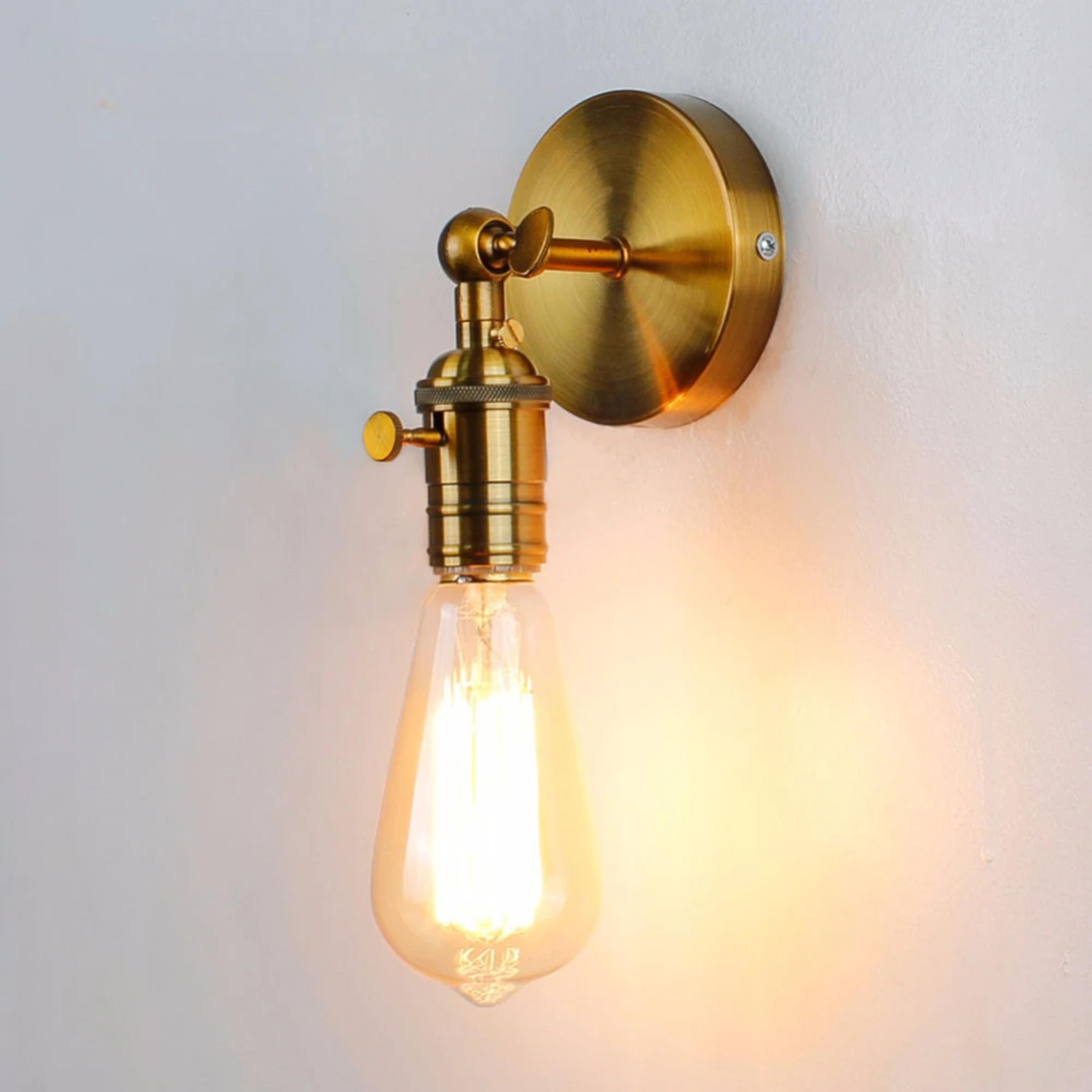 vintage industrial wall lamp adjustable swing arm wall sconce for bedroom hallway and reading nook