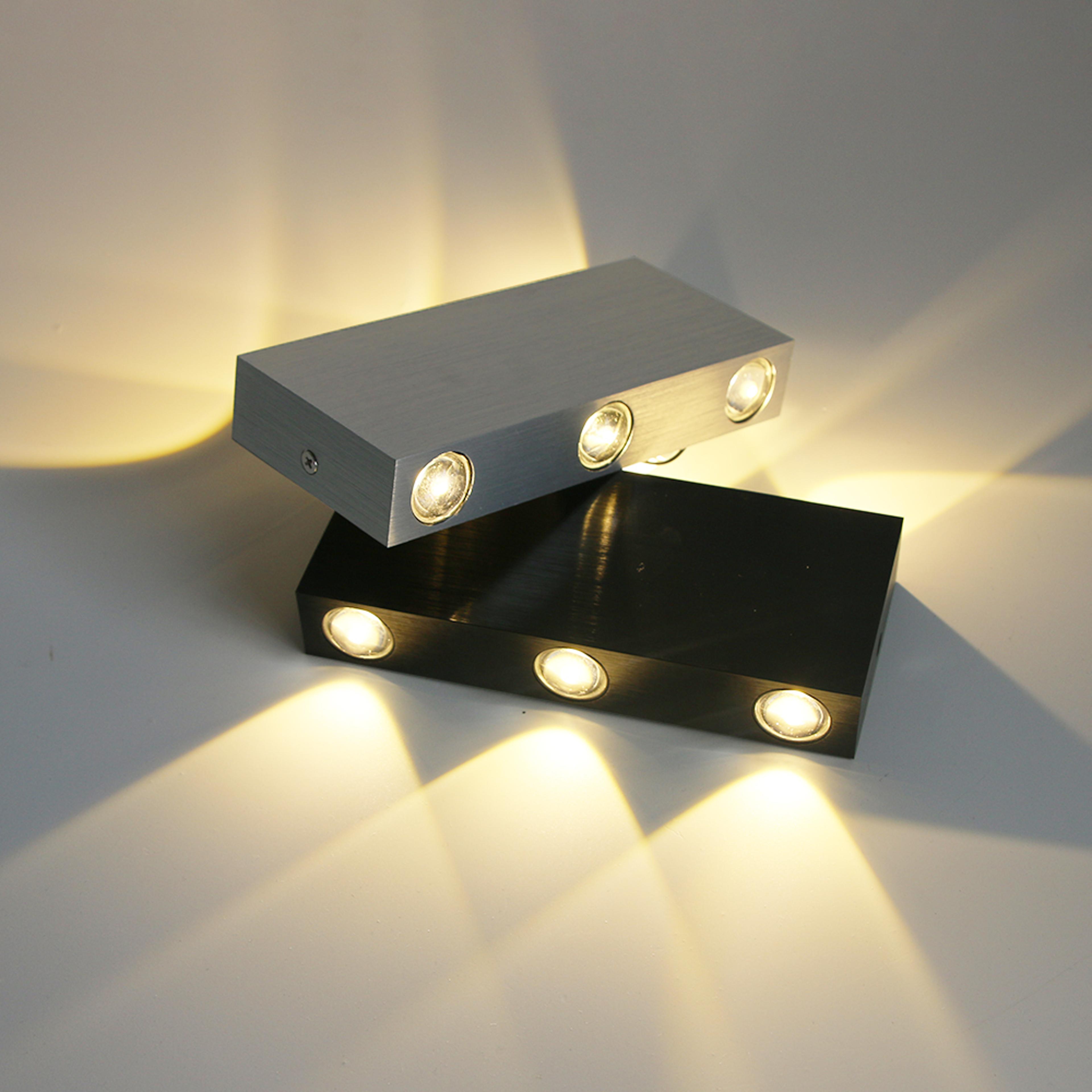 modern led wall sconce aluminum up down wall light for bedroom living room