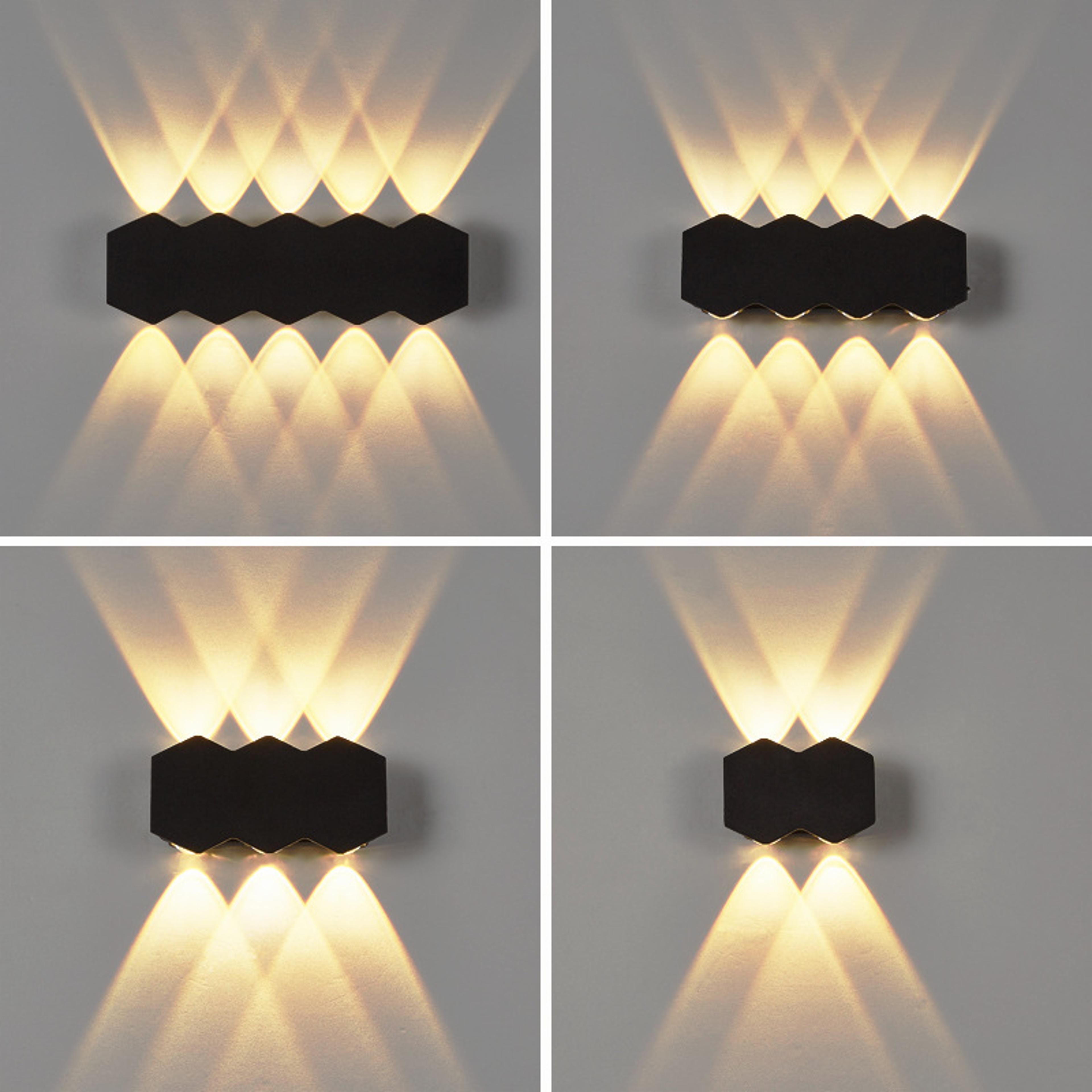 modern led wall light waterproof aluminum outdoor wall sconce for garden, porch & indoor decor
