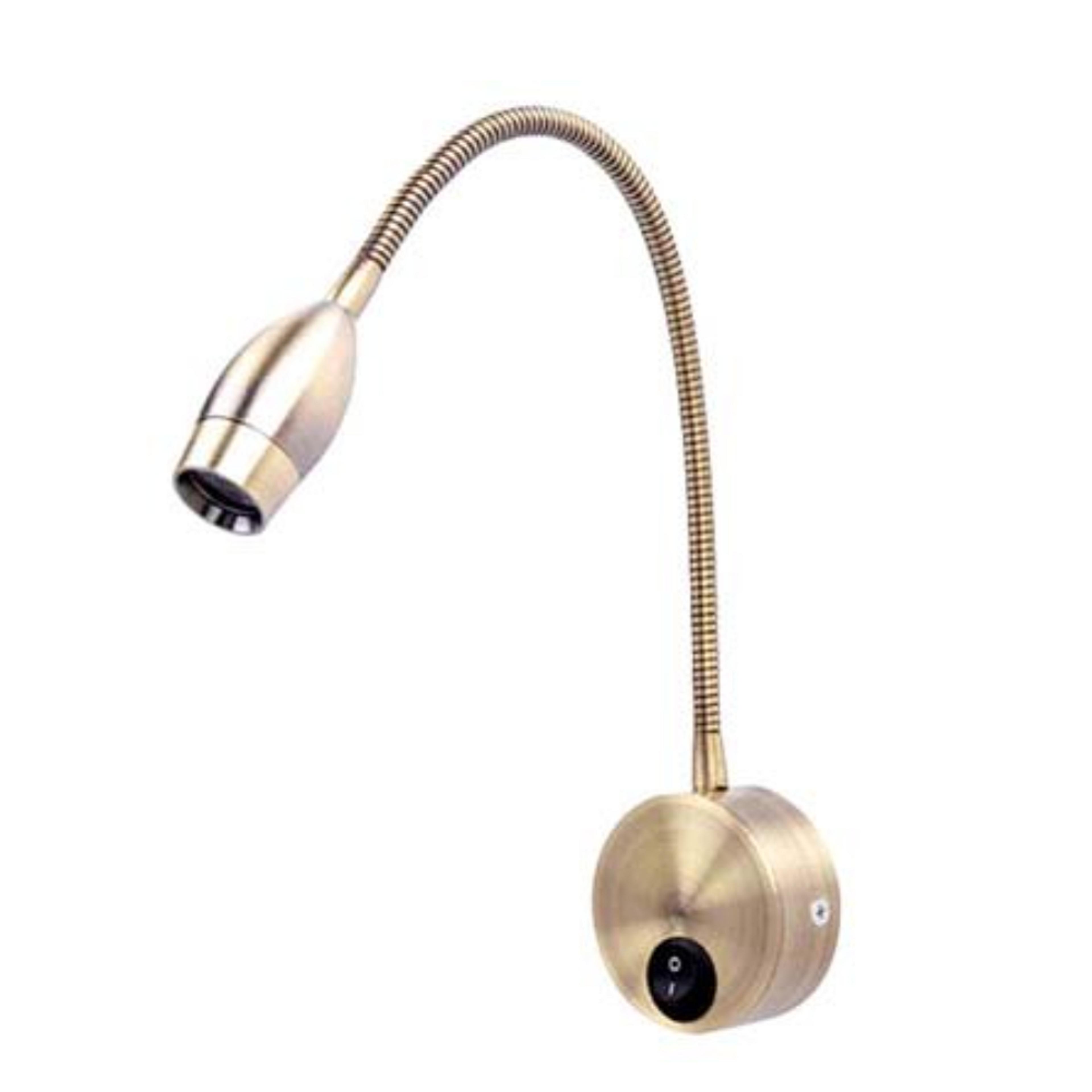 led reading light flexible bedside wall lamp with adjustable arm