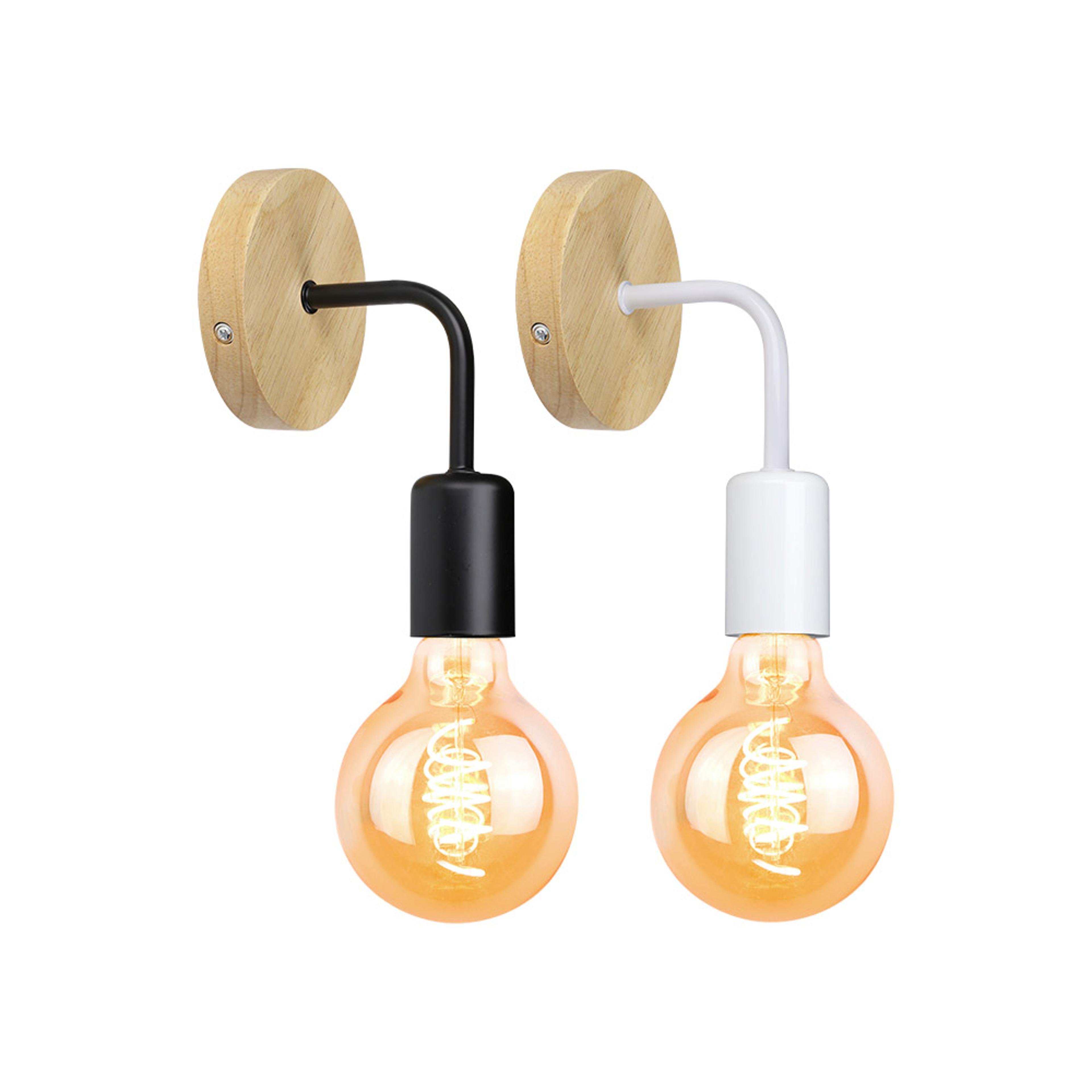 vintage wood wall sconce e27 industrial wall light for bedroom decor