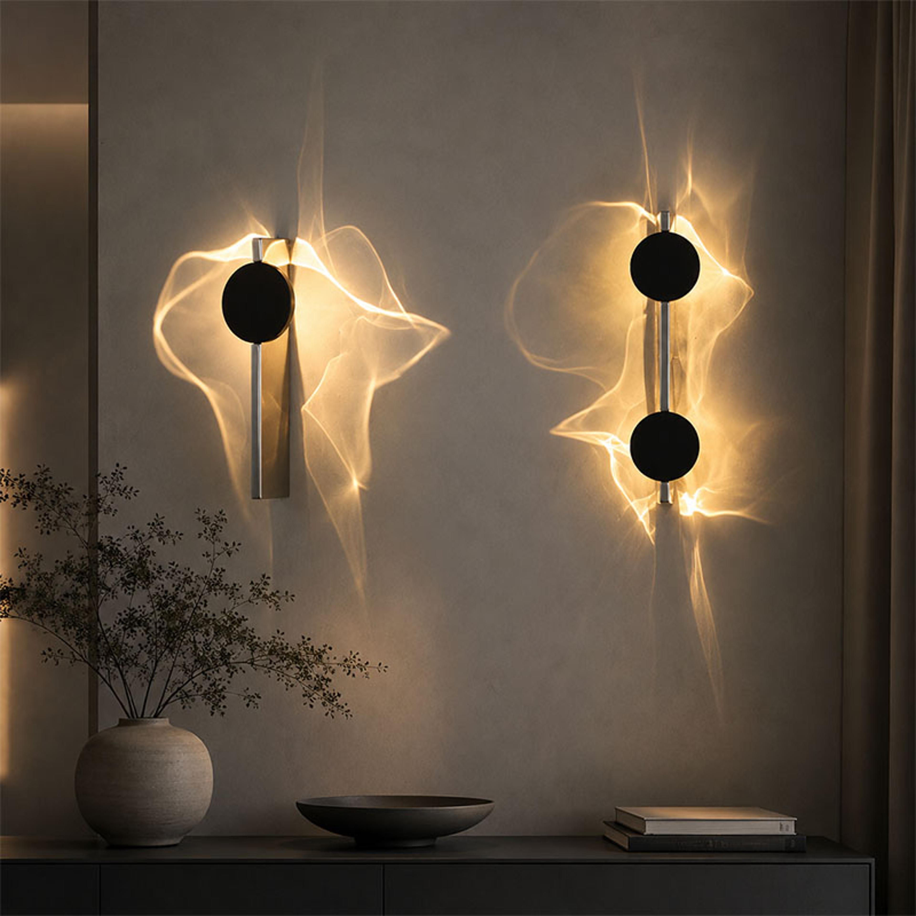 ripple led wall light rotatable modern wall sconce for bedroom and hotel decor