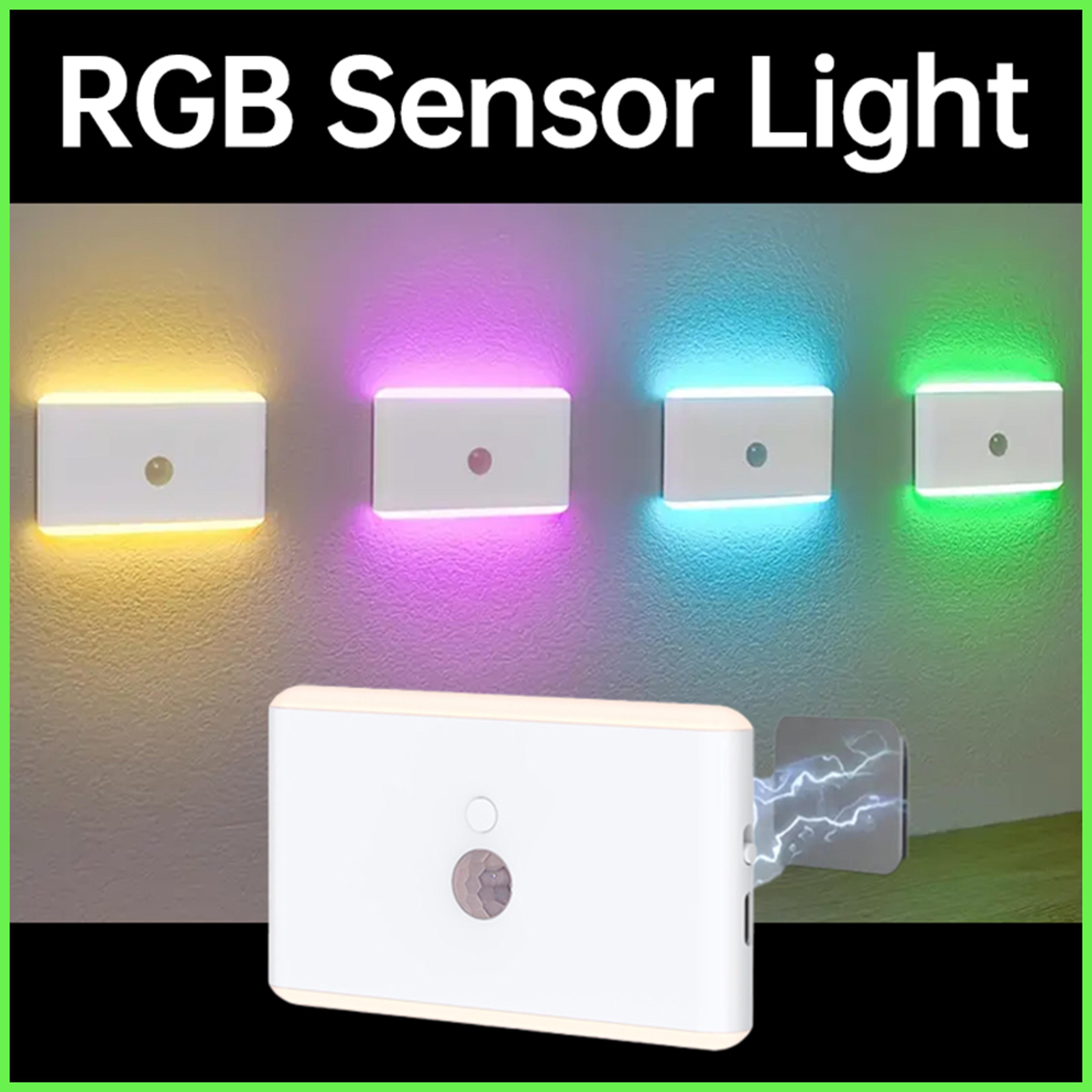 rechargeable motion sensor night light wireless led wall lamp for closet cabinet and staircase
