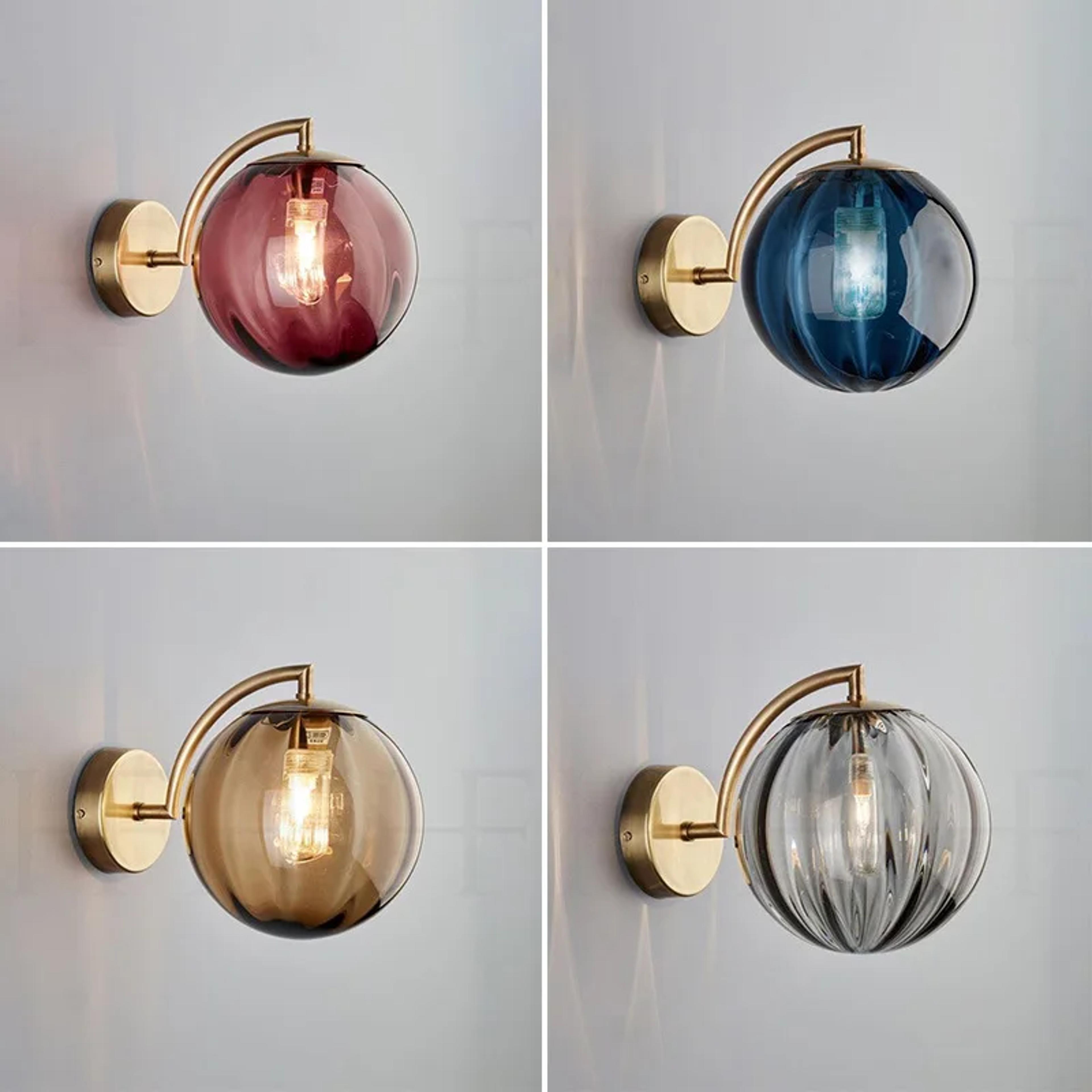 nordic brass wall lamp modern bedroom headboard light luxury sconce