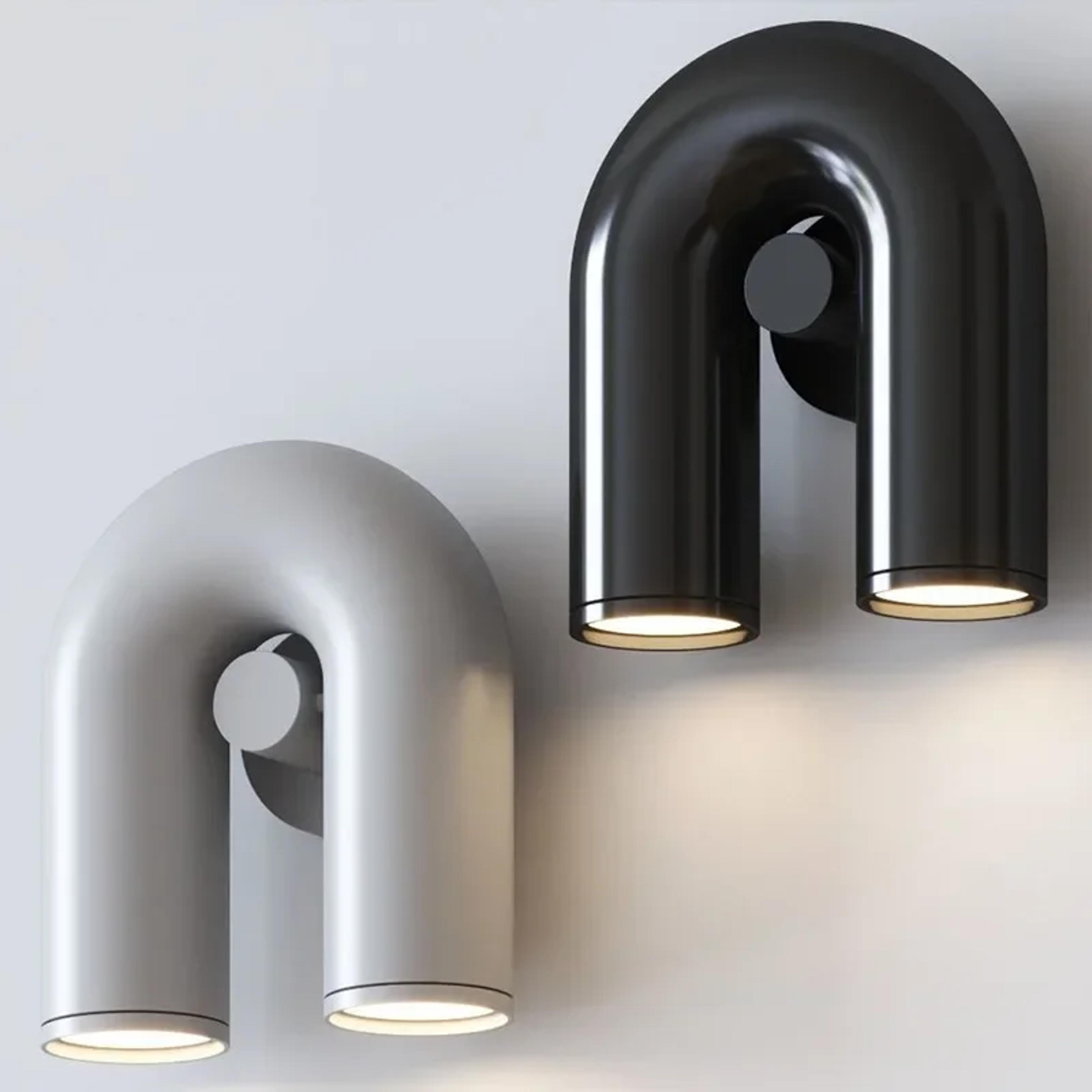 u shape led wall lamp modern wall sconce nordic lighting for living room bedroom