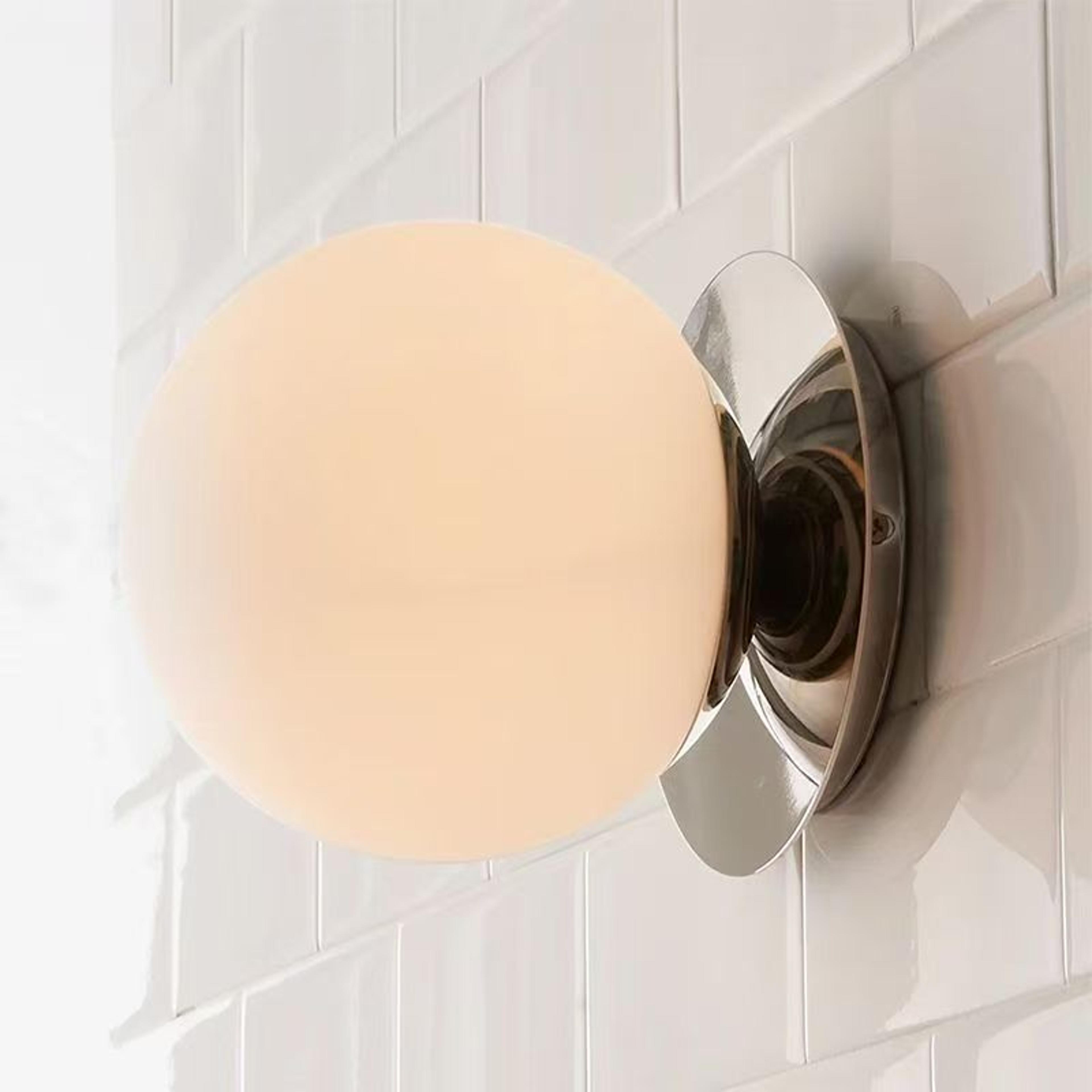 nordic glass wall lamp modern bedroom wall light for mirror and home decor
