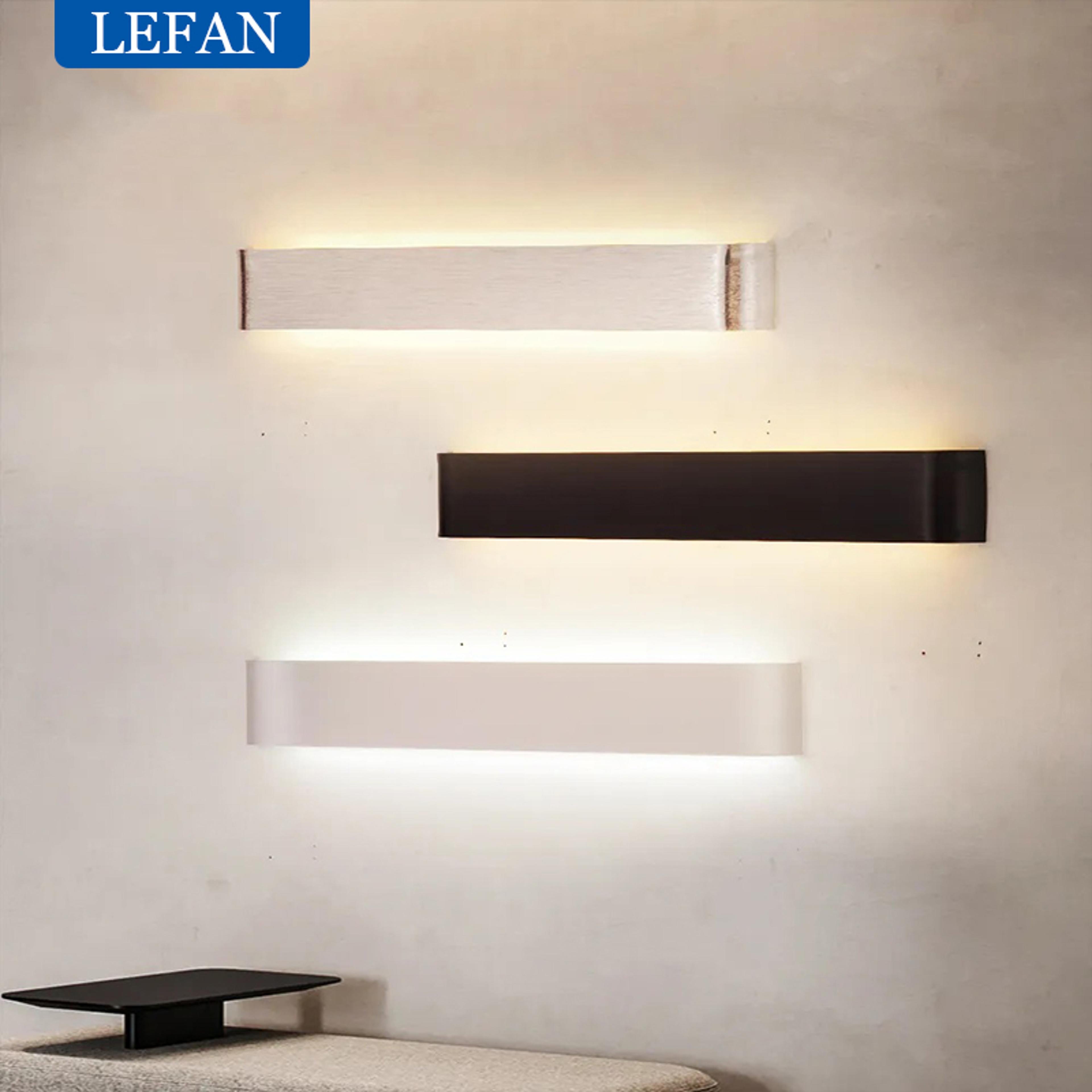 modern led wall sconce light brushed aluminum indoor wall lamp