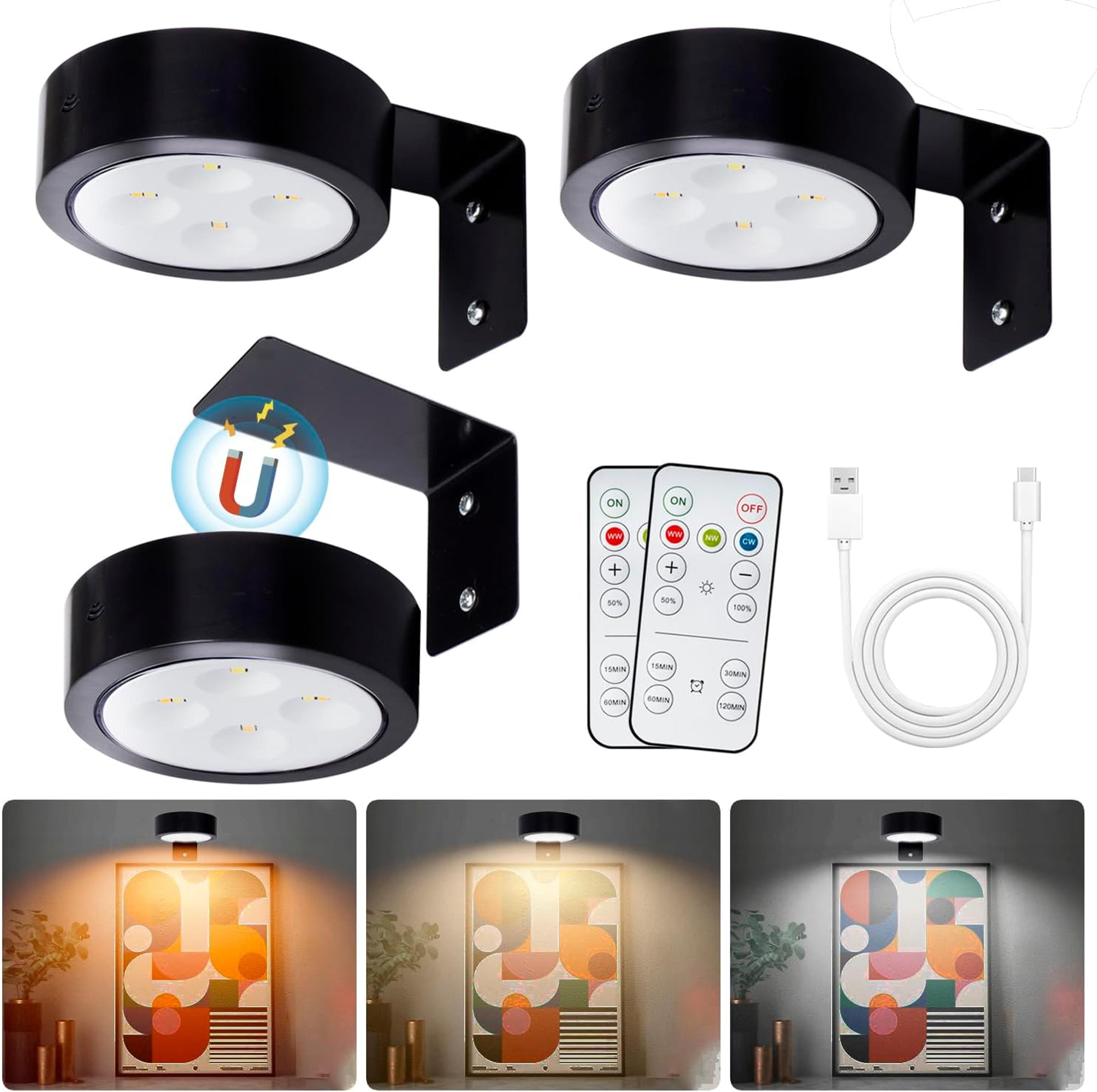 rgb magnetic led picture frame light remote control art display lamp