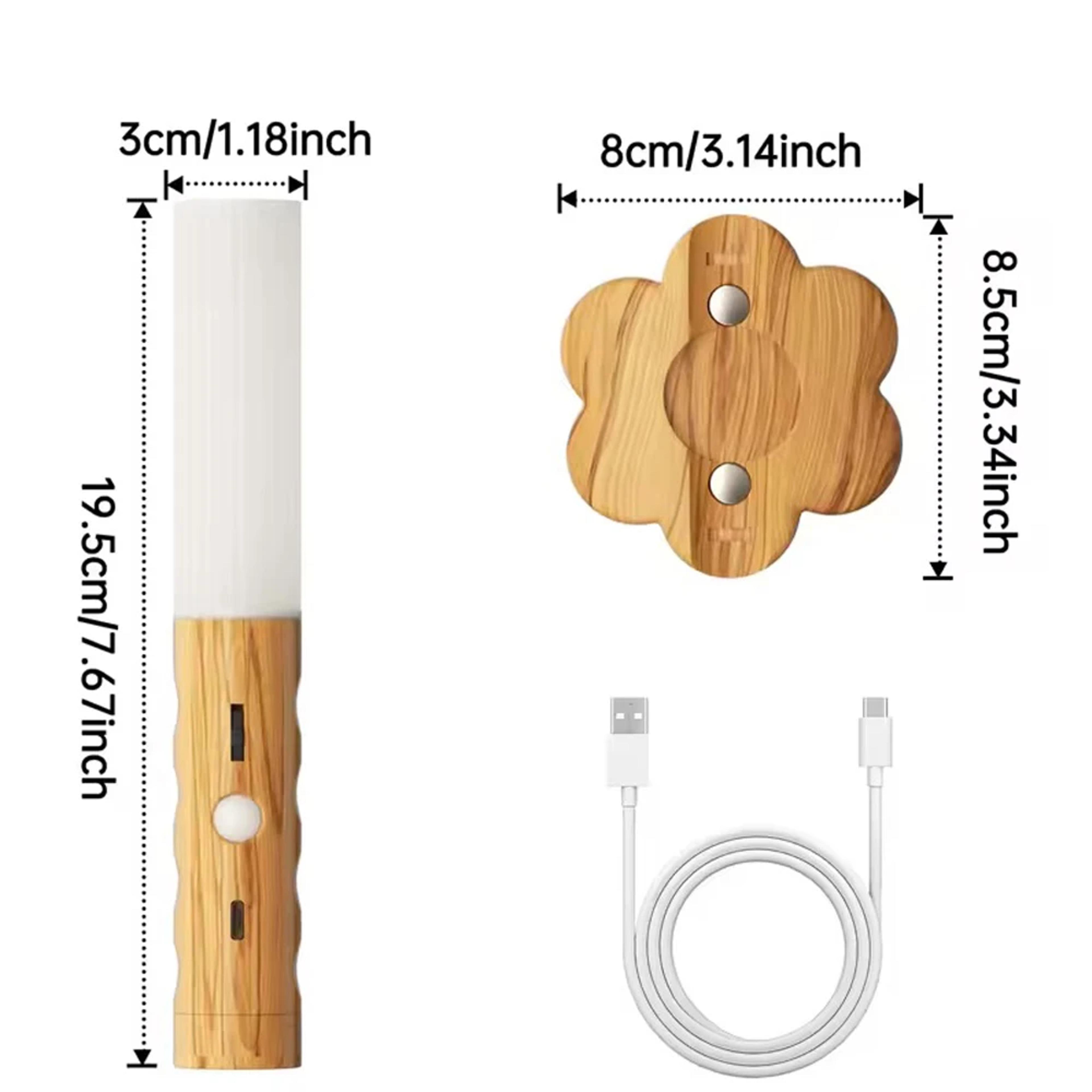 rechargeable motion sensor led night light for stairs bedroom and hallway