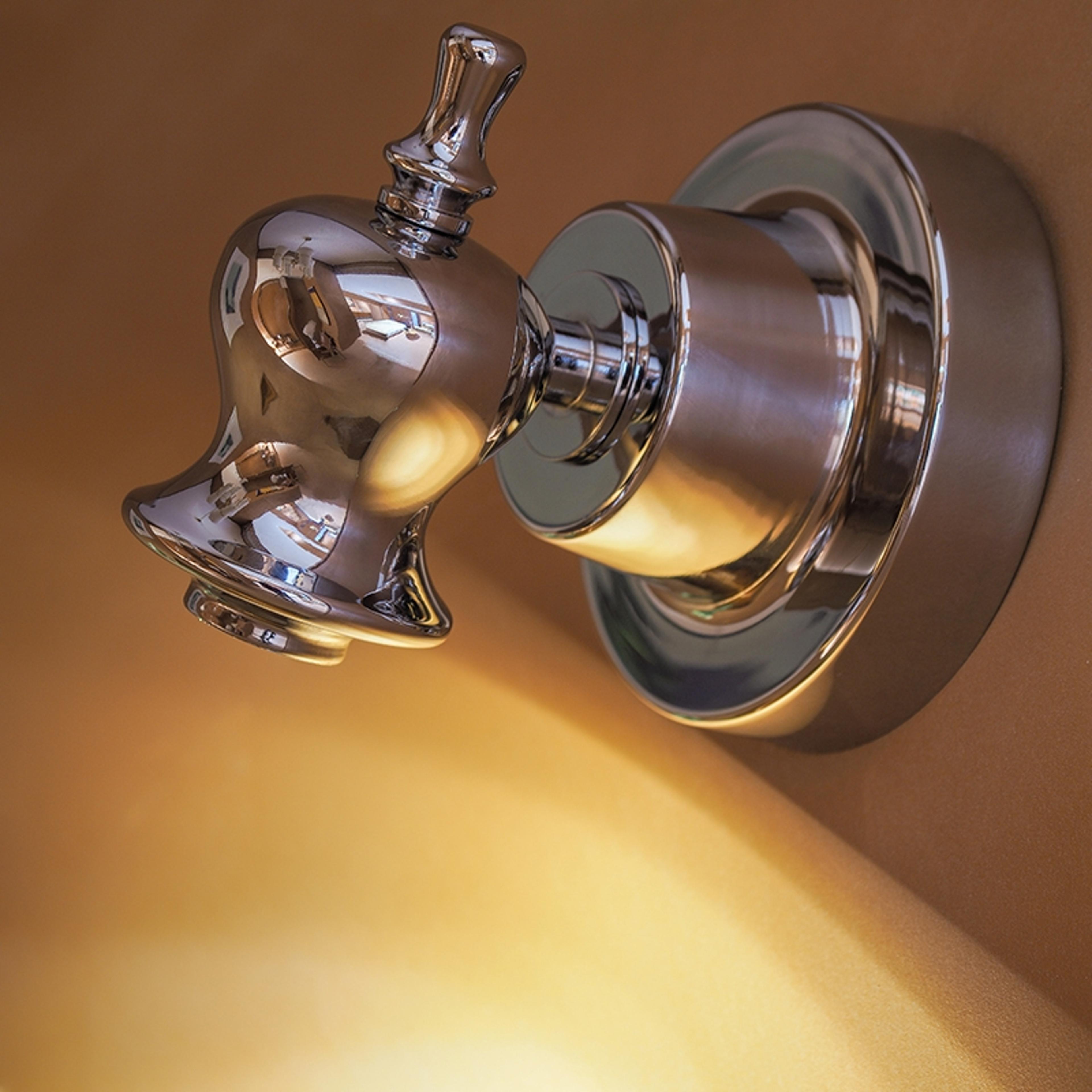 chrome wall sconce art deco bedroom wall light for modern interiors