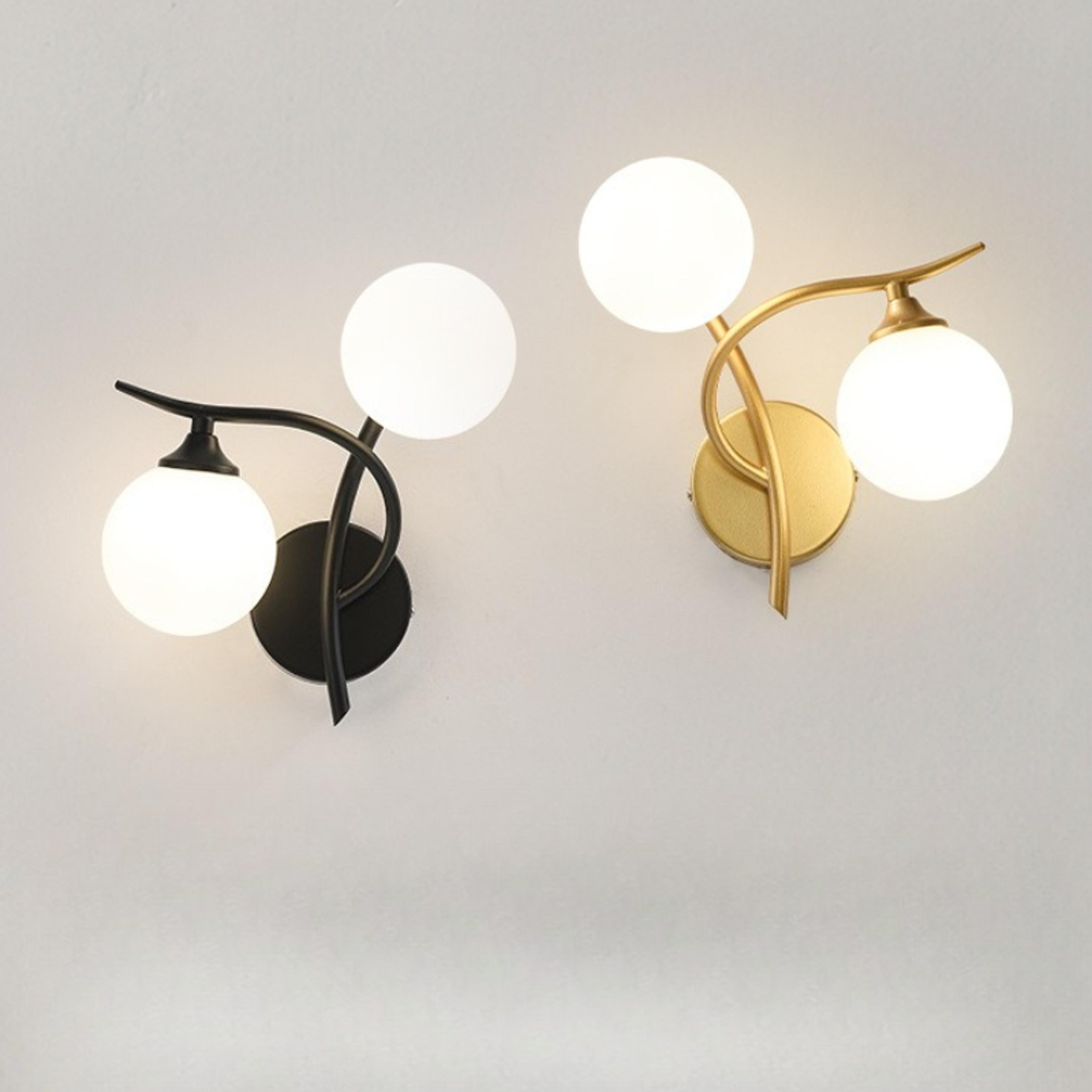 nordic wall lamp glass ball design modern bedside wall light