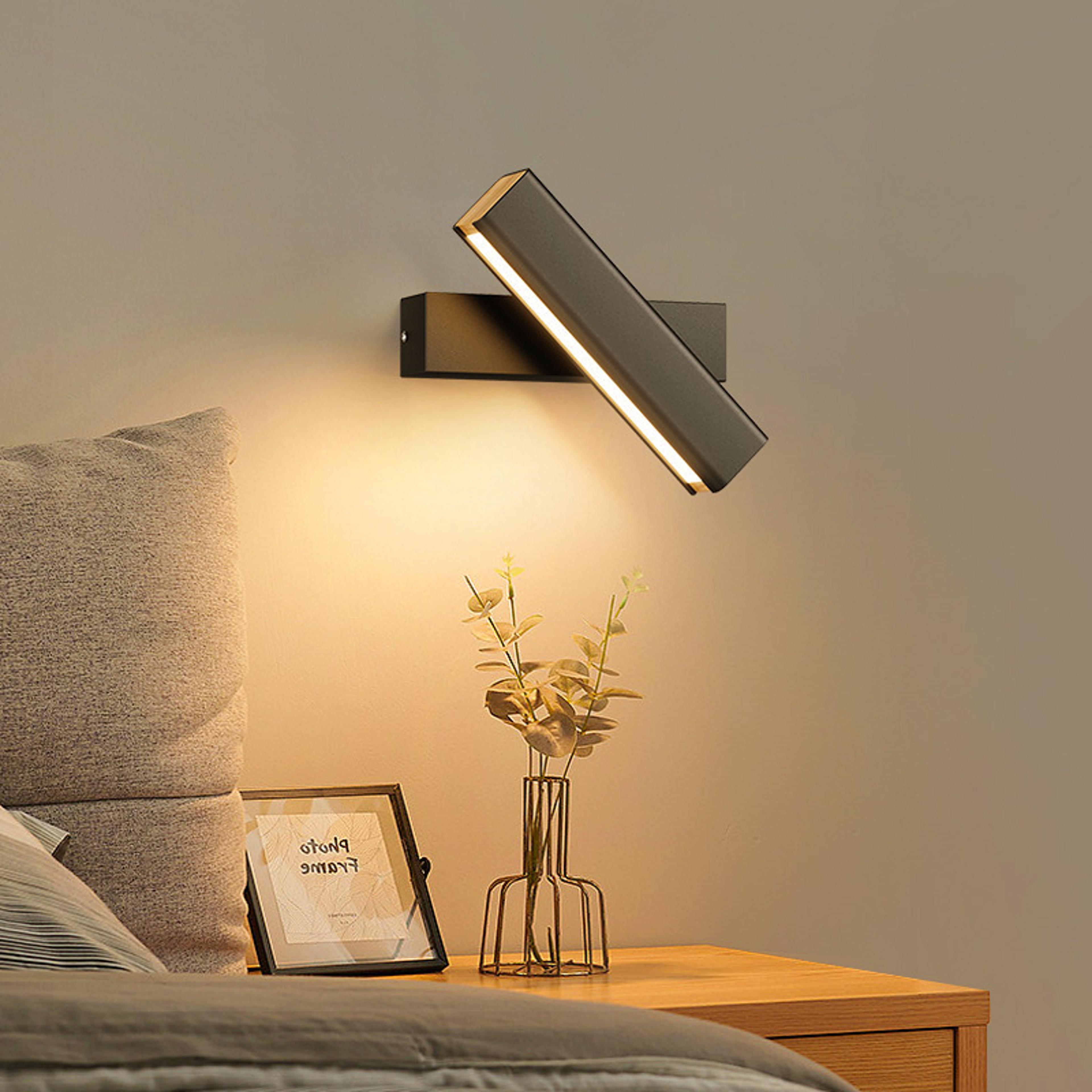 modern led wall sconce rotatable wall lamp for bedroom and living room