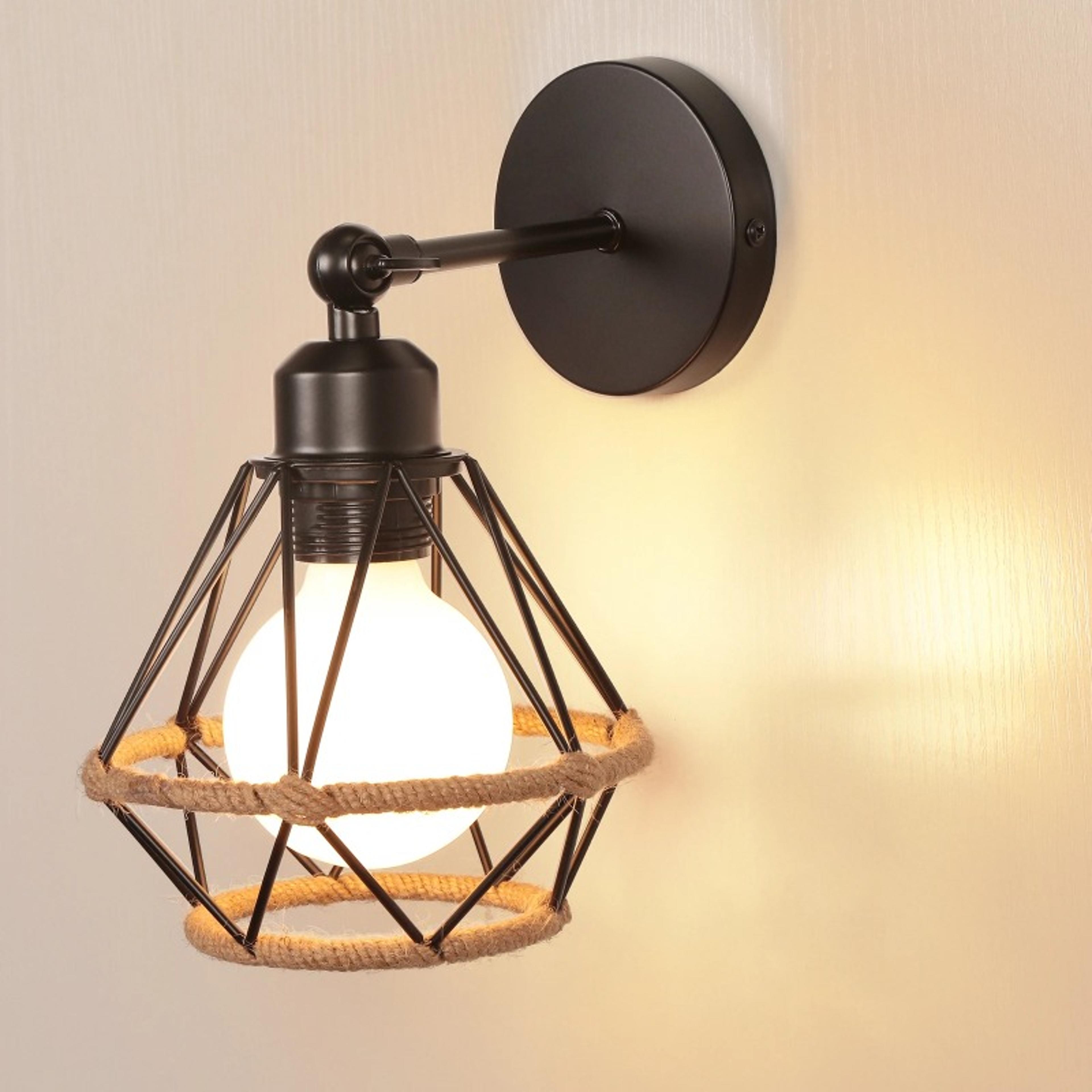 vintage iron led wall sconce adjustable home lighting fixture