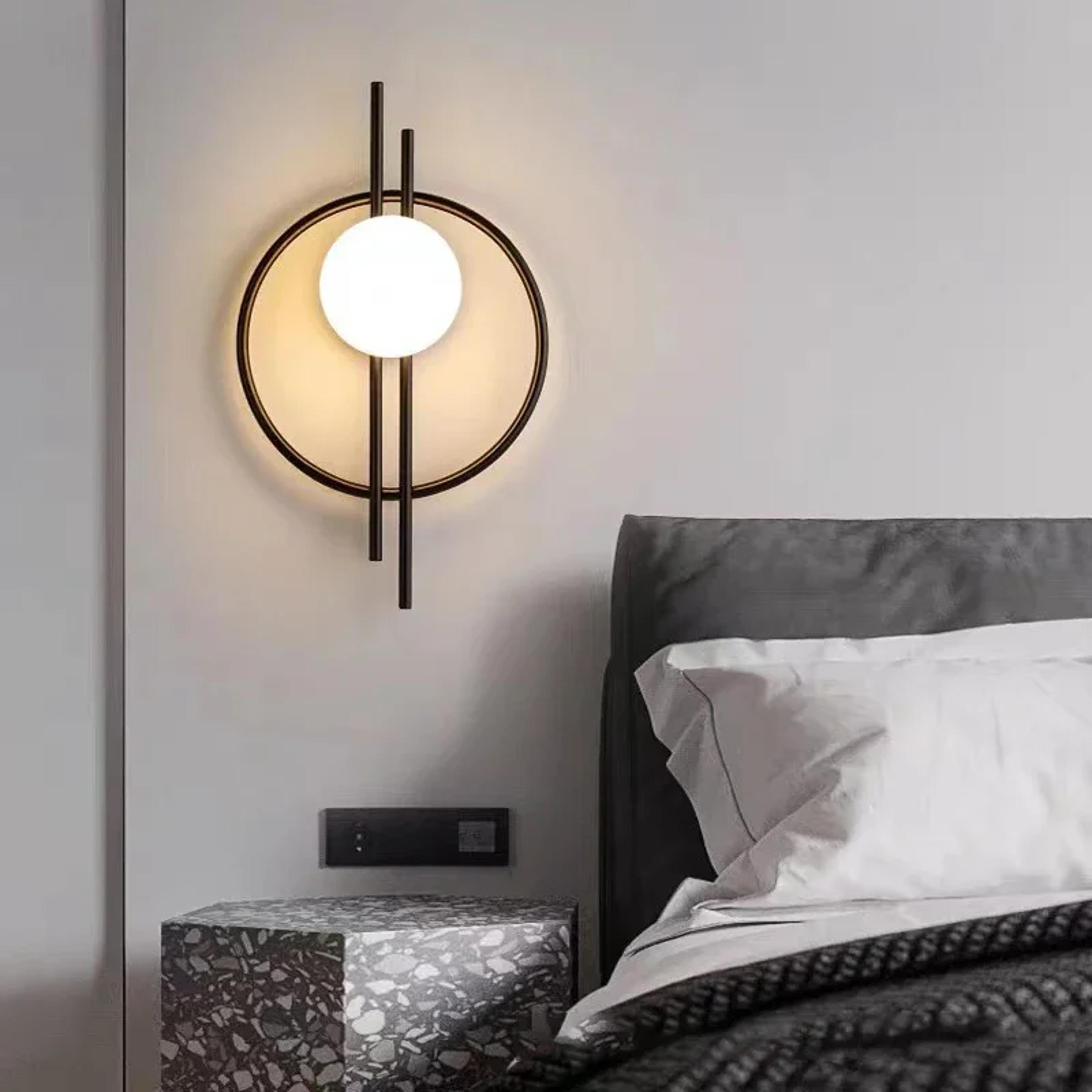 modern led wall sconce for bedroom, living room & hallway | minimalist modern wall lamp