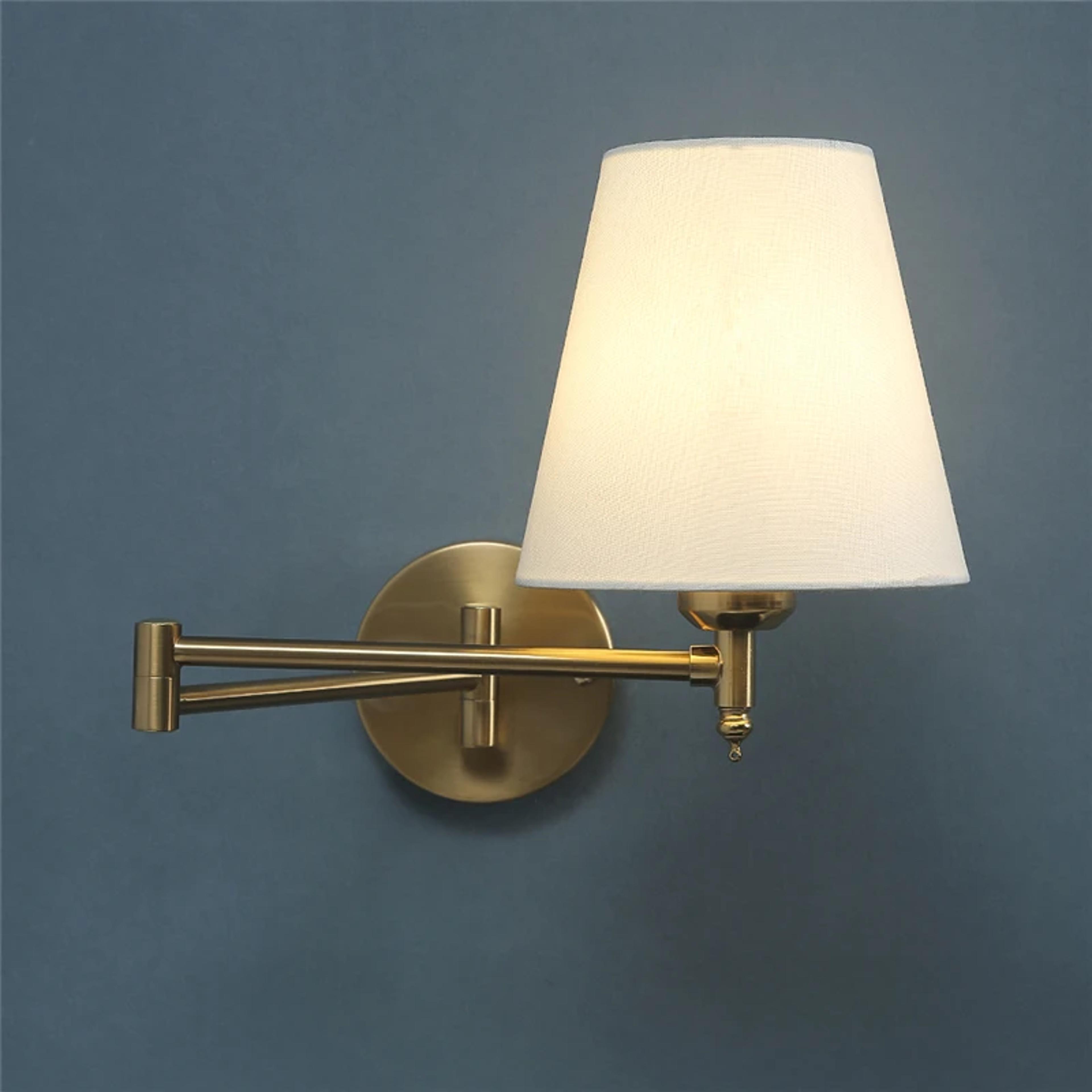 nordic adjustable wall lamp led swing arm modern bedside light